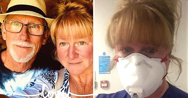 Woman takes selfie with a face mask | Photo: twitter.com/MailOnline