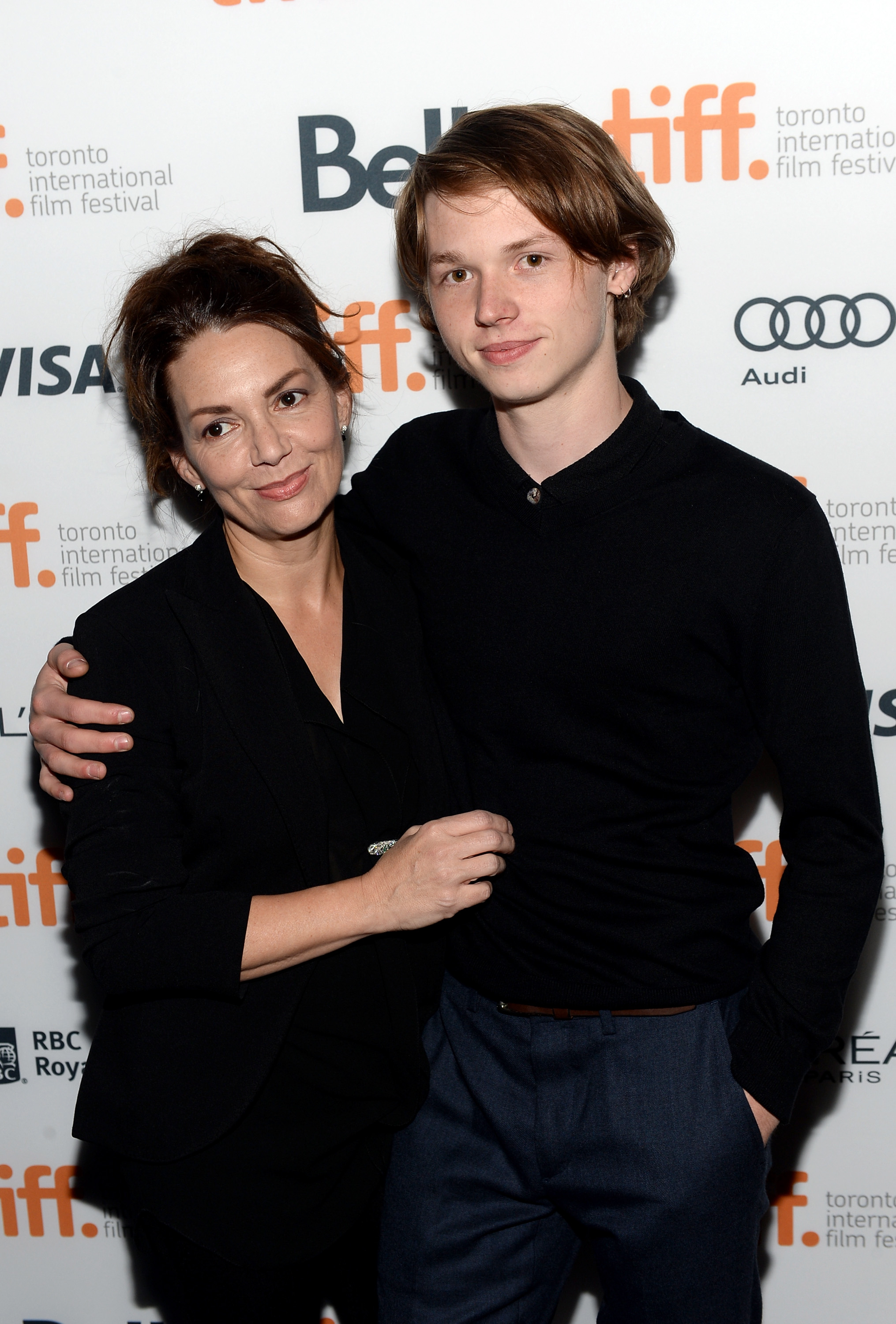 Joanne Whalley and Jack Kilmer arrive at the "Palo Alto," 2013 | Source: Getty Images