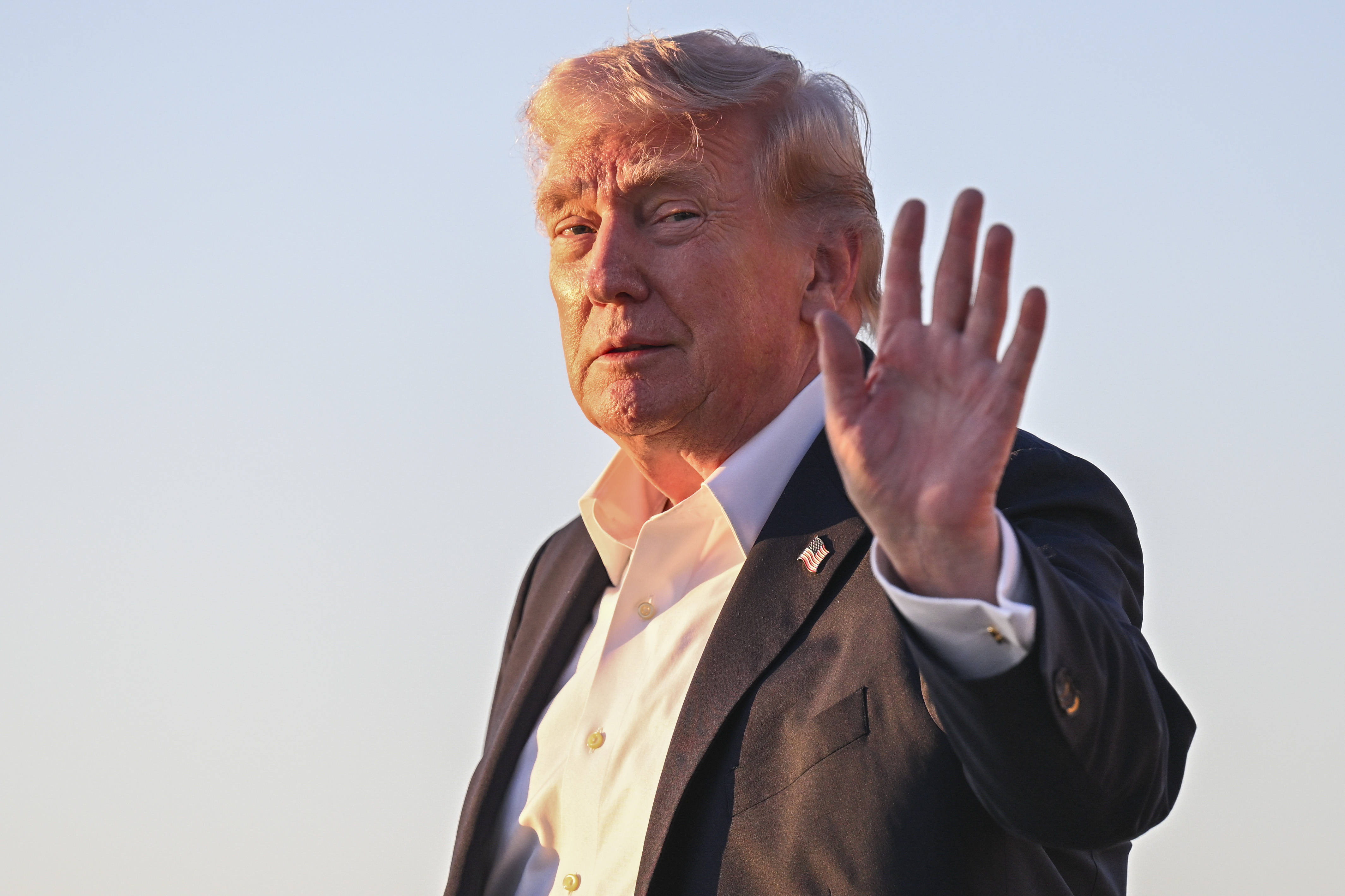 Donald Trump disembarks from Air Force One upon arrival from Miami on May 3, 2026 at Joint Base Andrews, Florida | Source: Getty Images