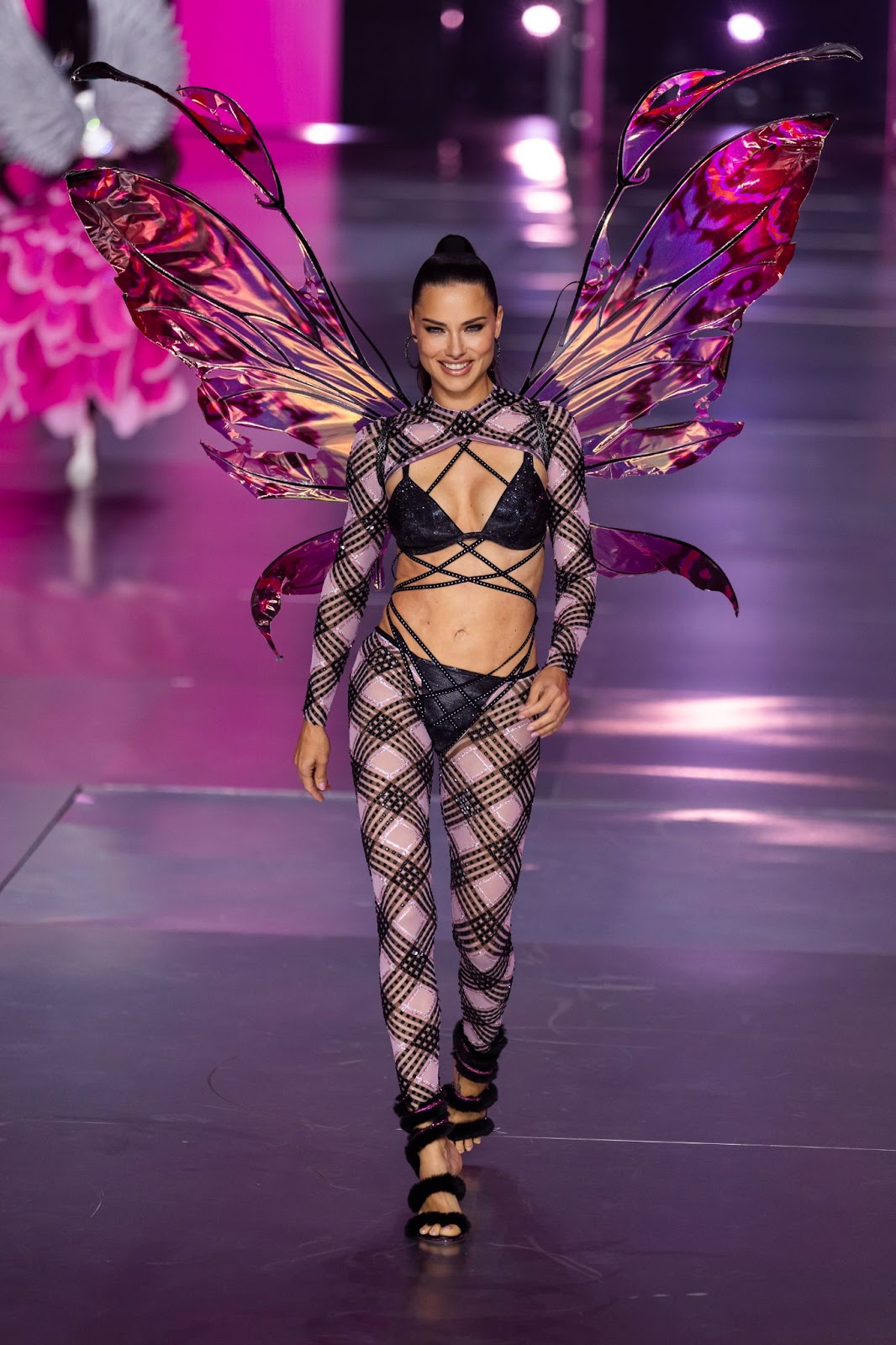 Adriana Lima walking the runway at Victoria's Secret Fashion Show on October 15, 2024, in New York. | Source: Getty Images