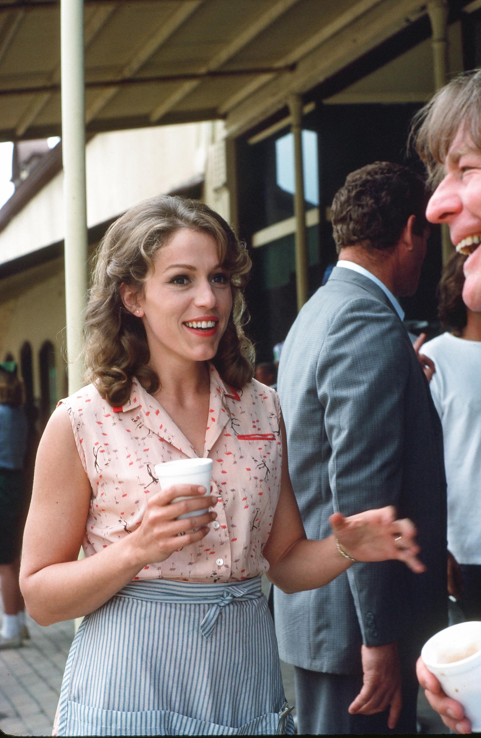 The actress on the set of "Mississippi Burning" in Braxton, Mississippi, on May 6, 1988. | Source: Getty Images