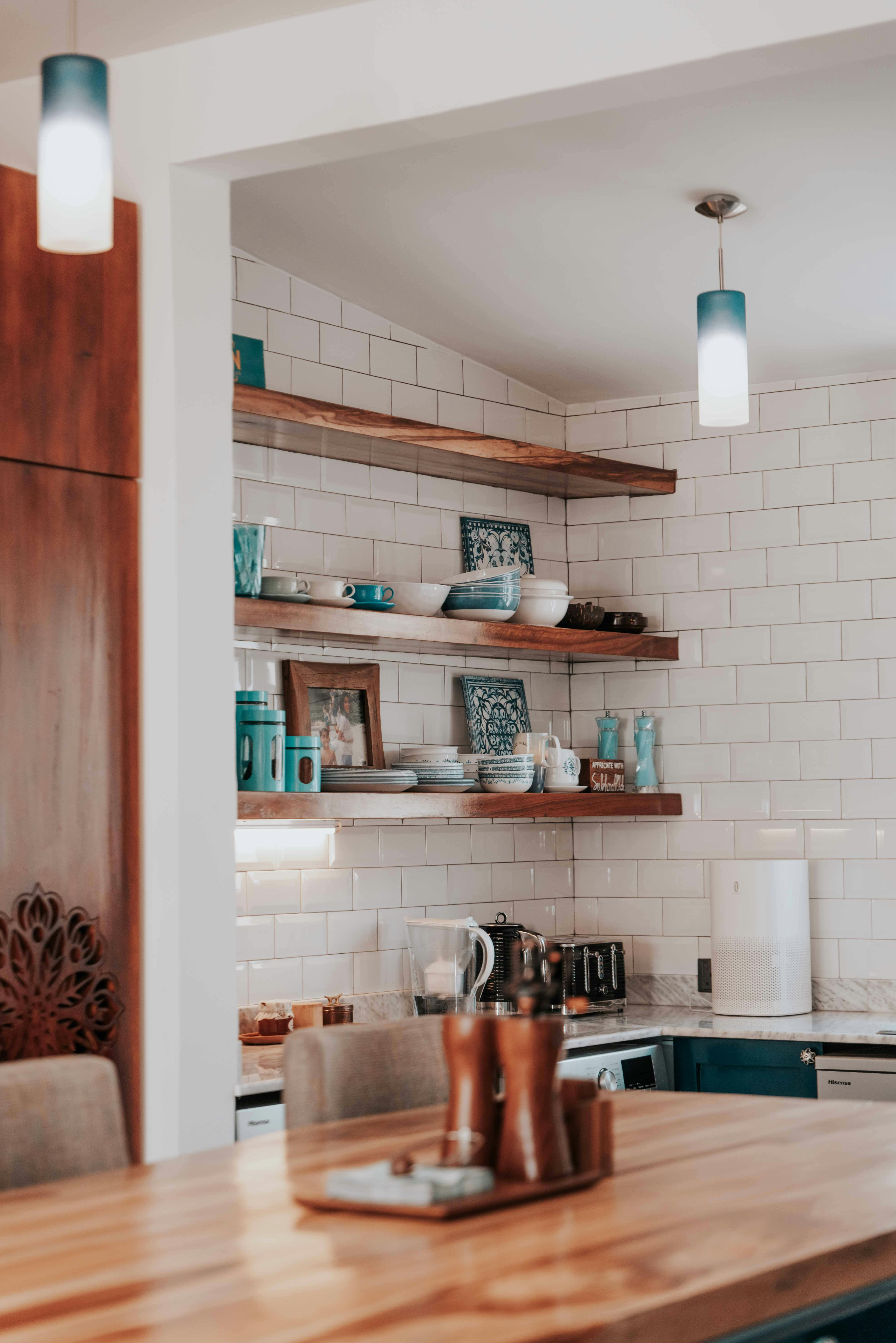 Open kitchen shelves | Source: Pexels