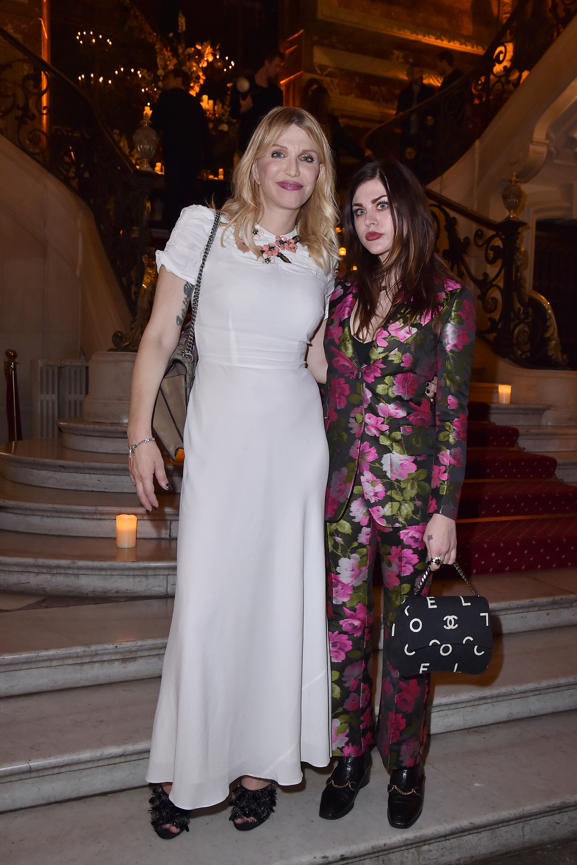 Courtney Love and Frances Bean Cobain attend the 20 Years Of MariaCarla Party during Paris Fashion Week on September 29, 2017, in Paris, France | Source: Getty Images