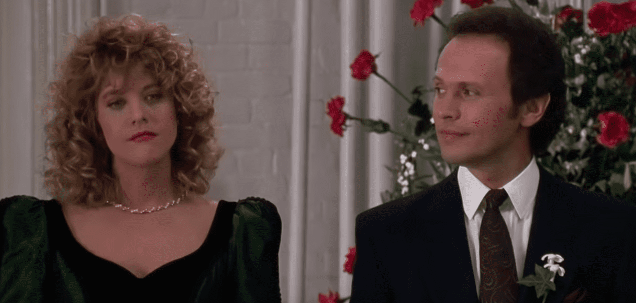 Meg Ryan‘s Sally and Billy Crystal‘s Harry in the movie "When Harry met Sally." | Source: YouTube/msmojo