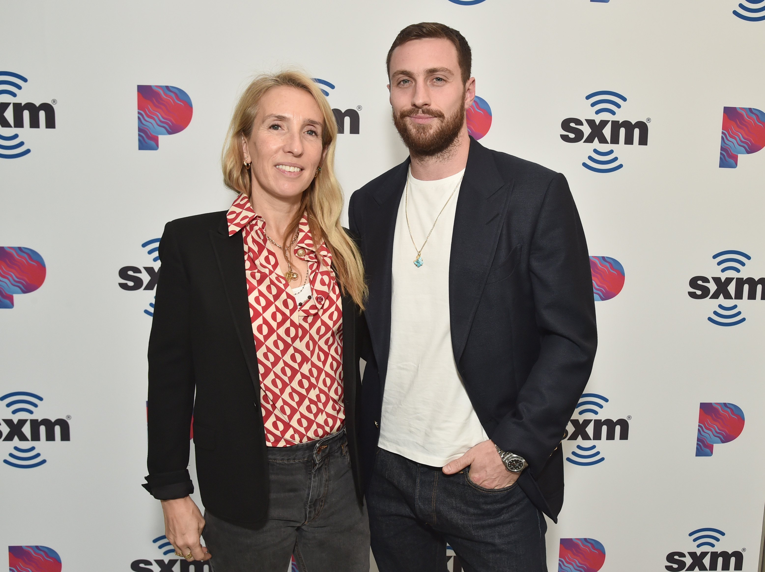 Sam Taylor-Johnson and Aaron Taylor-Johnson visit SiriusXM at The SiriusXM Hollywood Studio on December 05, 2019 in Los Angeles, California. | Source: Getty Images