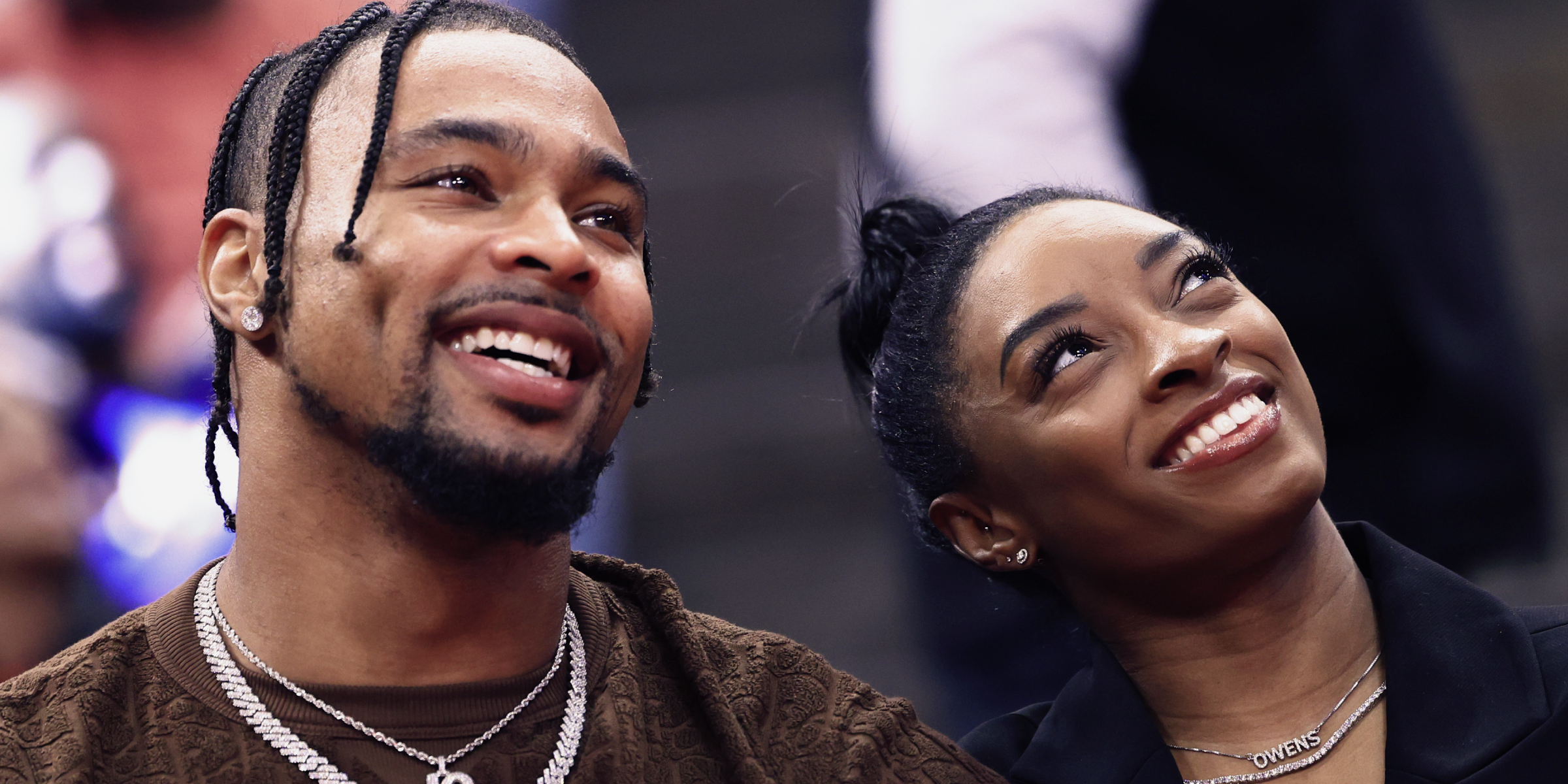 Jonathan Owens and Simone Biles | Source: