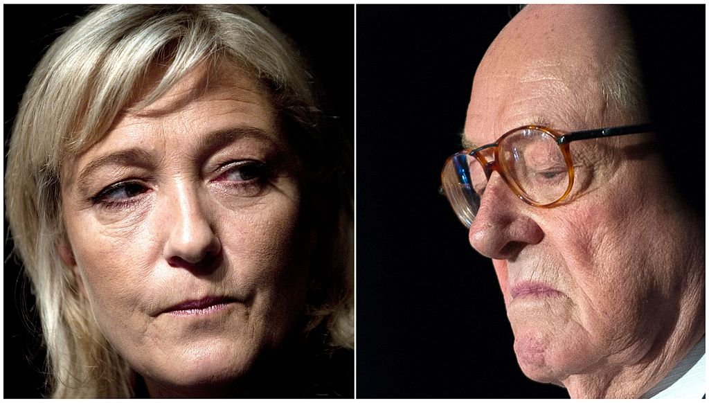 Marine Le Pen et son père Jean-Marie Le Pen. І Source : Getty Images