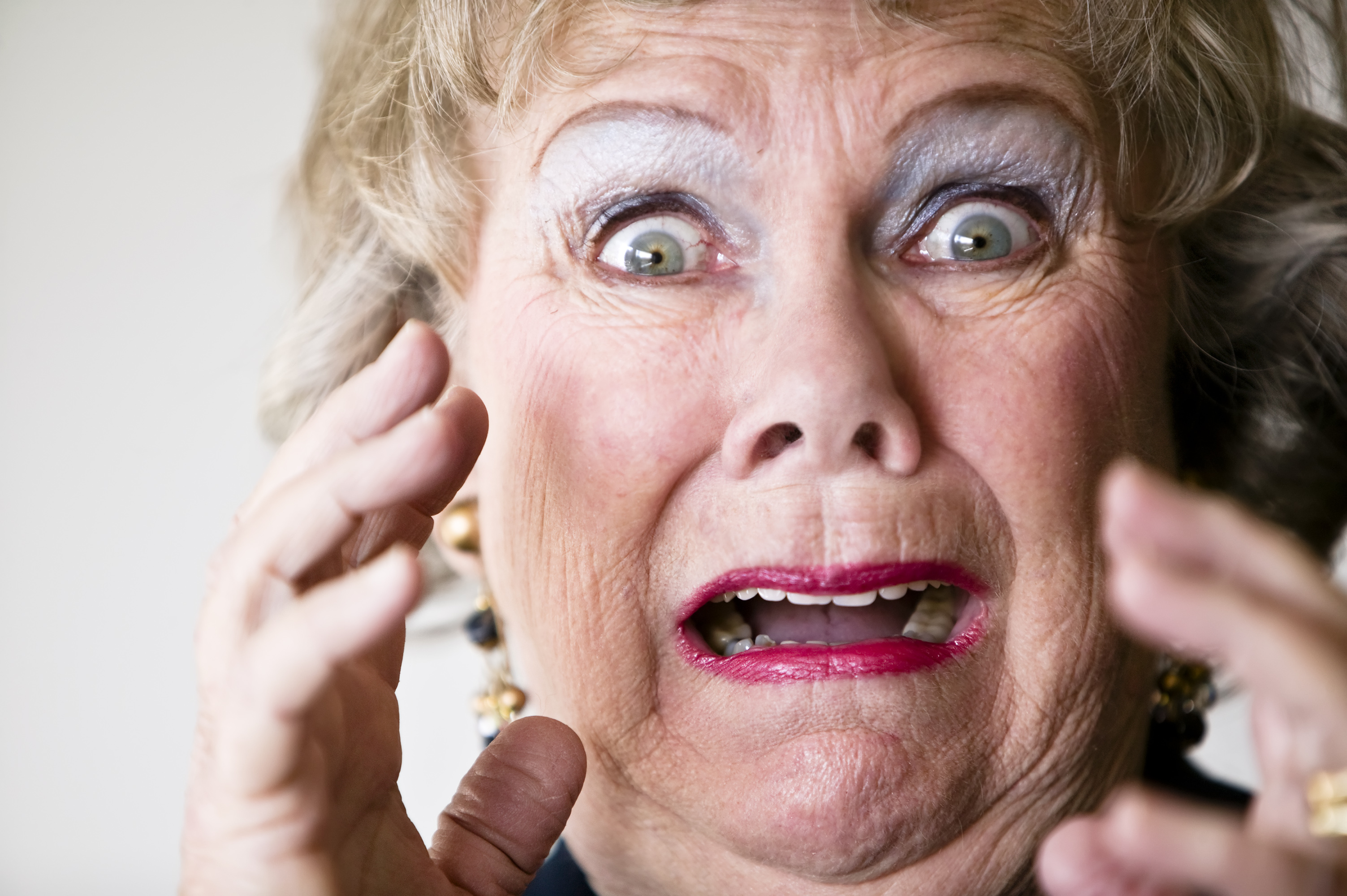 A terrified elderly woman | Source: Getty Images