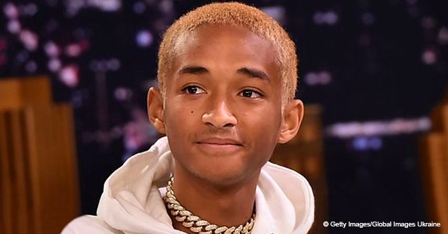 Jaden Smith makes rare appearance with his white boo in oversized gray T-stirt and huge pants 