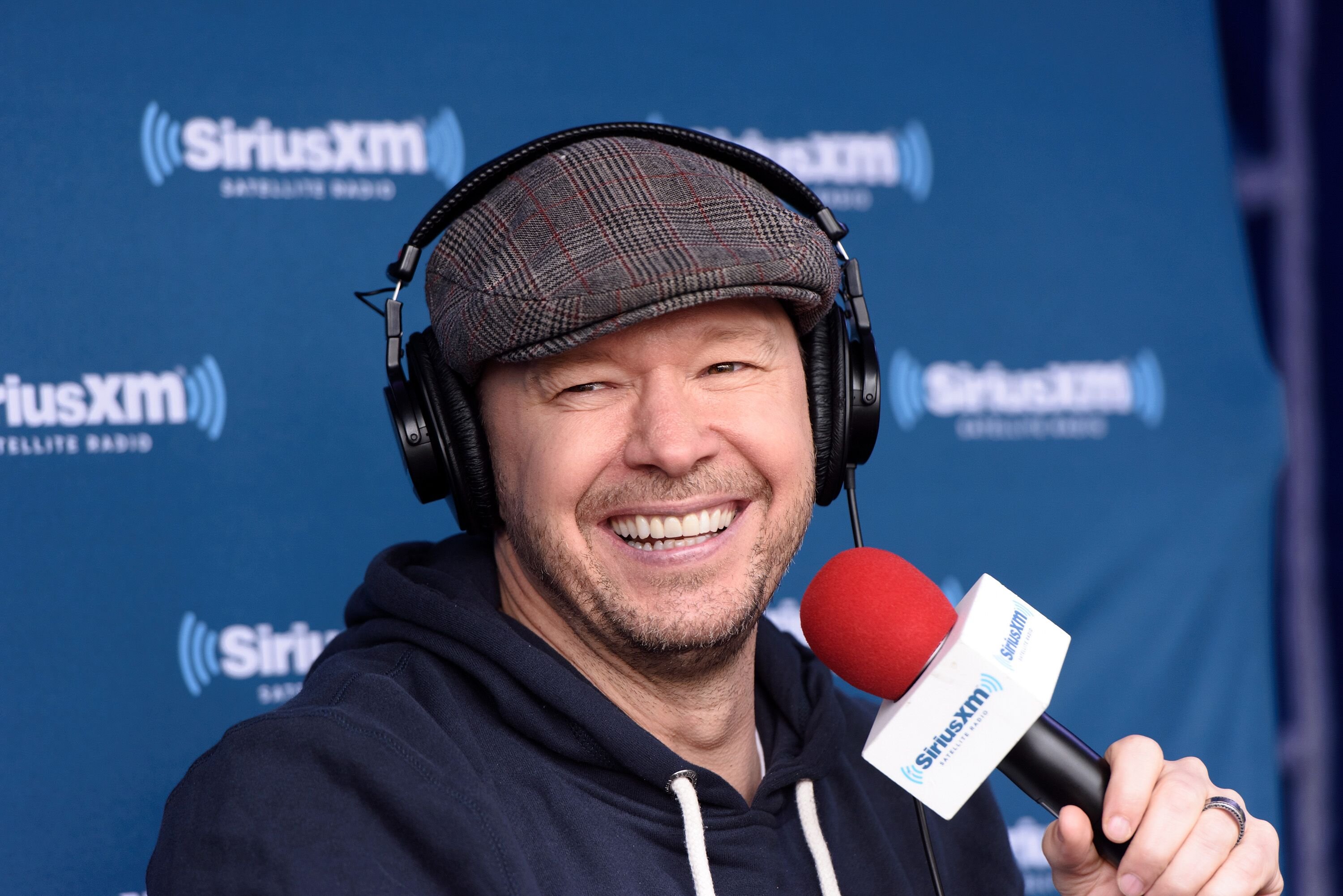 Donnie Wahlberg attends Jenny McCarthy's SiriusXM show from Grant Park in Chicago, IL before the NFL Draft, in Chicago, Illinois. | Photo: Getty Images