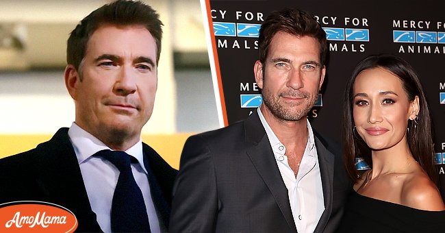  Dylan McDermott as Richard Wheatley on "Law and Order: Organized Crime" [Left] Dylan McDermott and Maggie Q at the Hidden Heroes Gala, Los Angeles, California [Right] | Photo: YouTube/Law & Order & Getty Images