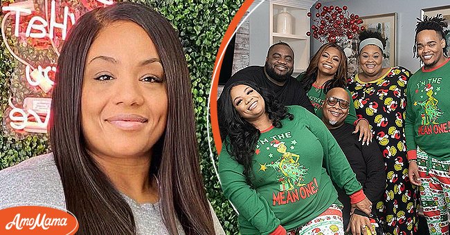 Ms. Pat pictured on Instagram 2021 [Left] Ms. Pat and her family enjoying the 2020 Christmas holiday [Right] | Photo: Instagram/comediennemspat 