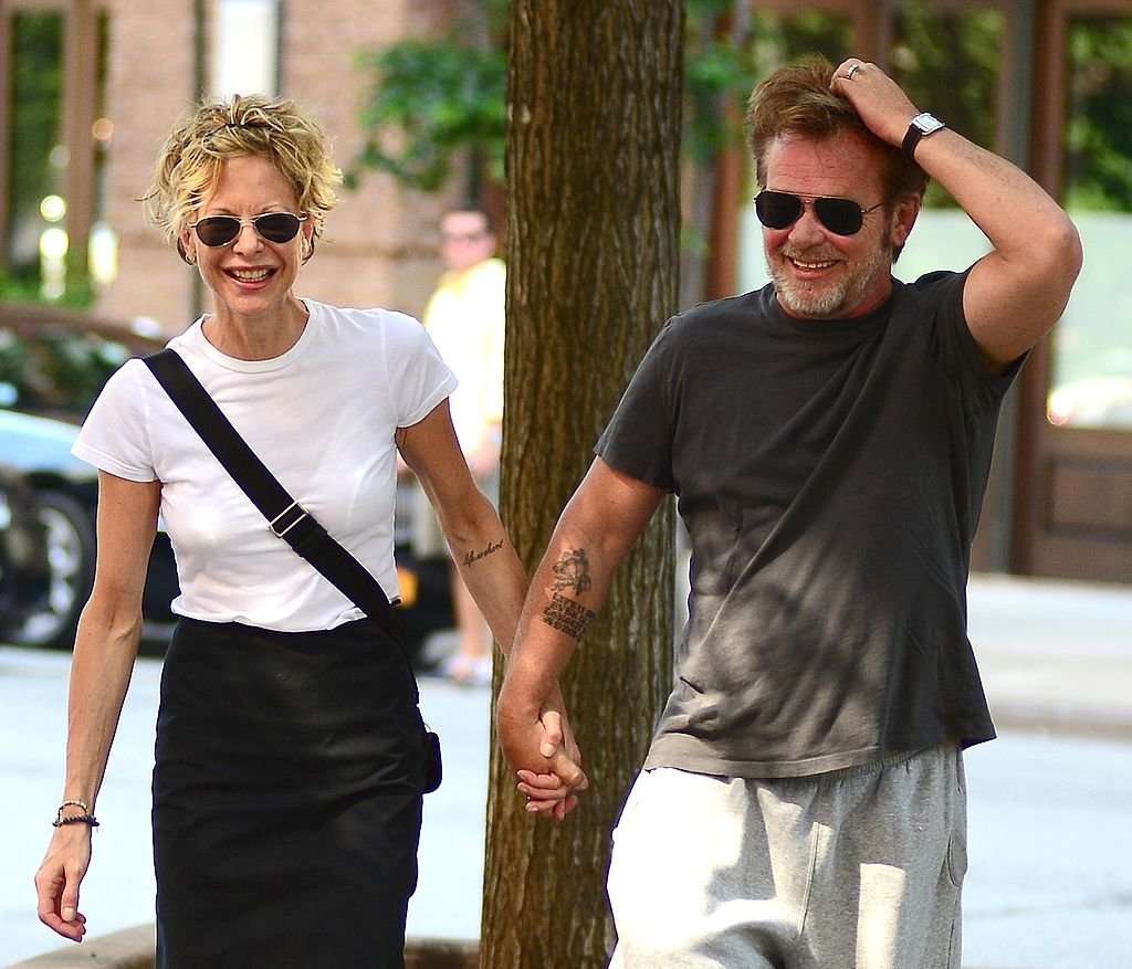 Meg Ryan and musician John Mellencamp are seen in Tribeca on June 24, 2013 in New York City | Source: Getty Images