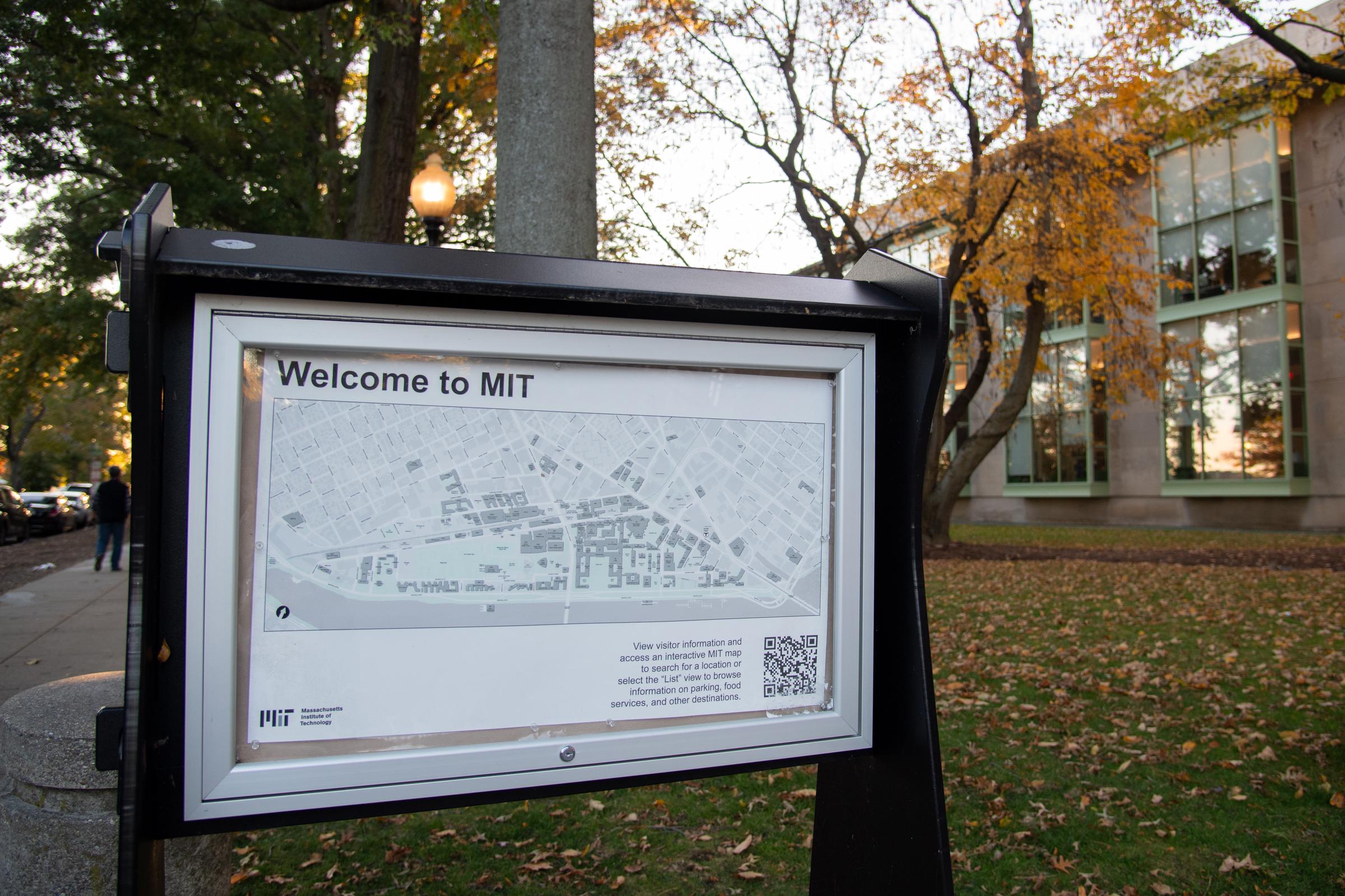 A general view of a campus map with the words "Welcome to MIT." | Source: Getty Images
