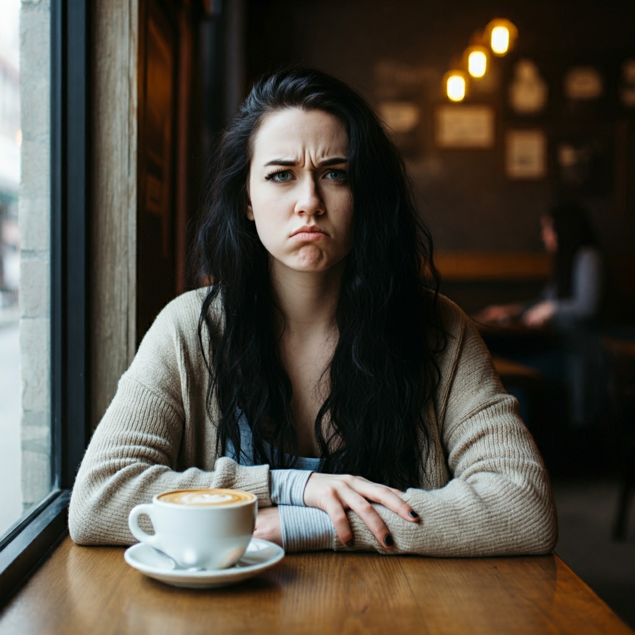 An angry woman at a coffee shop | Source: Gemini