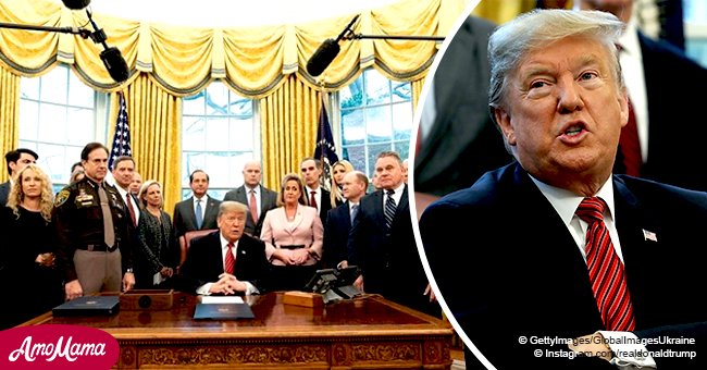President Trump's response to 'one-sided' reporter made Oval Office cackle with laughter 