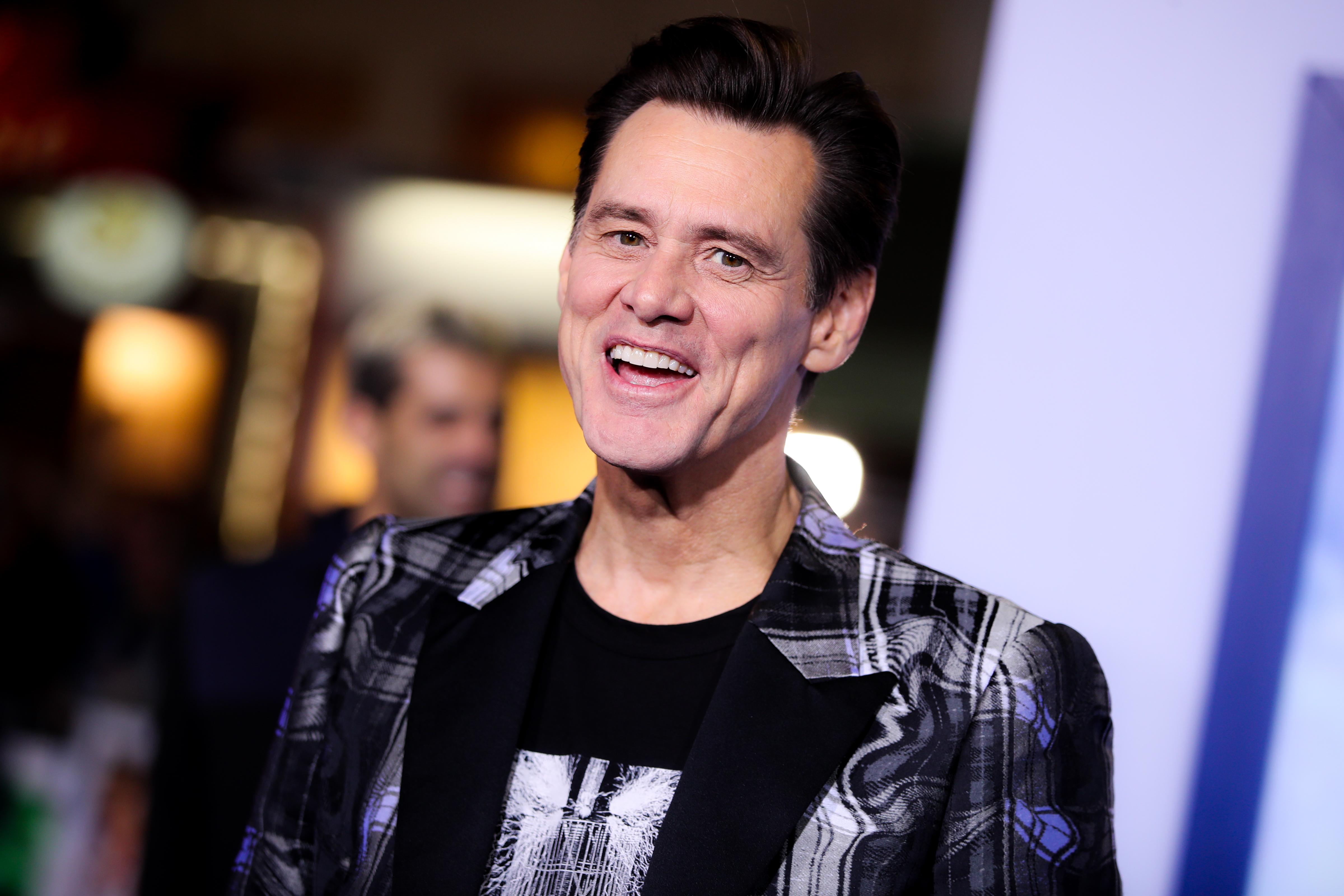 Jim Carrey attends the LA special screening of "Sonic The Hedgehog" at Regency Village Theatre on February 12, 2020 in Westwood, California | Source: Getty Images