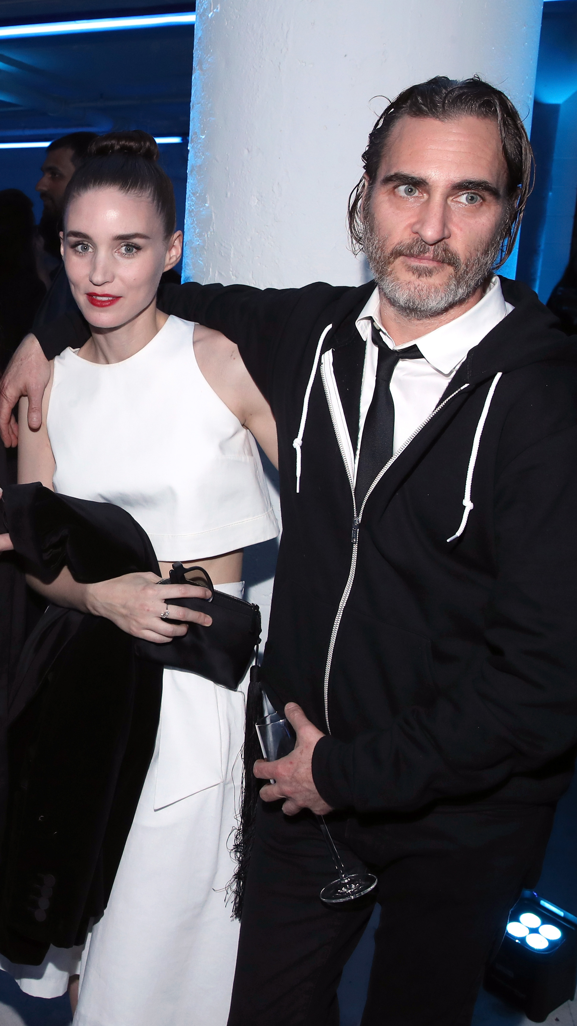 Rooney Mara and Joaquin Phoenix at Michael Muller's HEAVEN event in Los Angeles, California on January 5, 2019 | Source: Getty Images