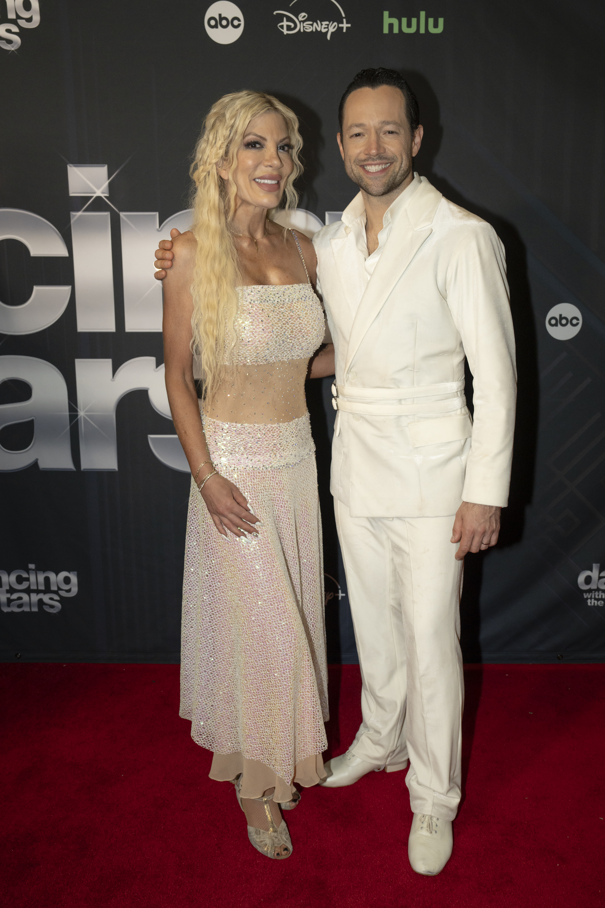 Tori Spelling and Pasha Pashkov. | Source: Getty Images