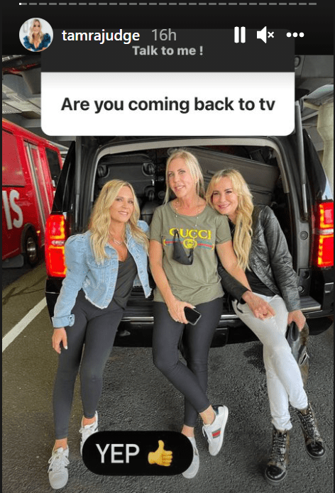 A screengrab of "The Real Housewives of Orange County" stars Tamra Judge, Vicki Gunvalson, and Shannon Beador | Source: Instagram/@tamrajudge