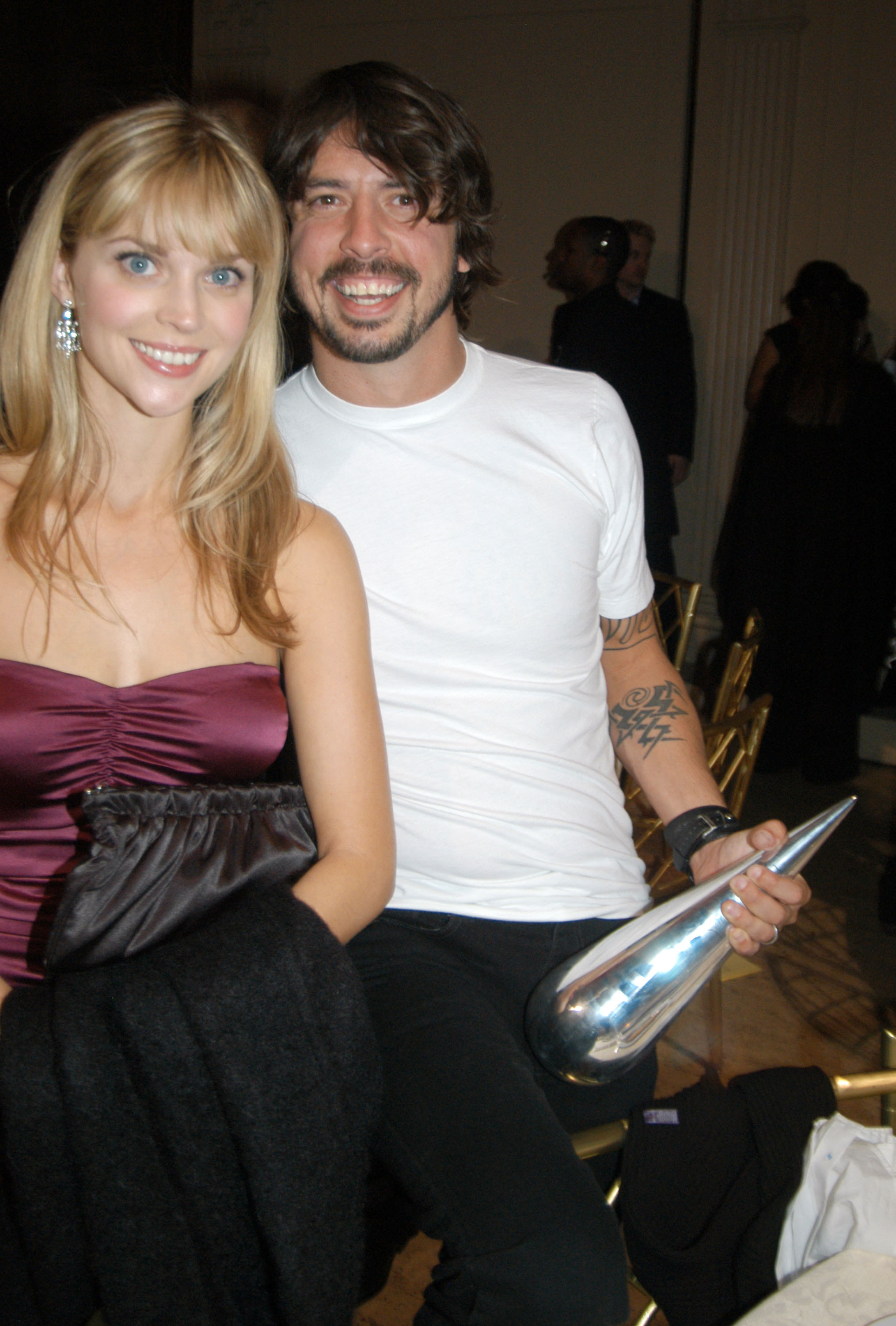 Jordyn Blum and Dave Grohl during Spike TV Presents 2003 GQ Men of the Year Awards after party on October 21, 2003 in New York City. | Source: Getty Images