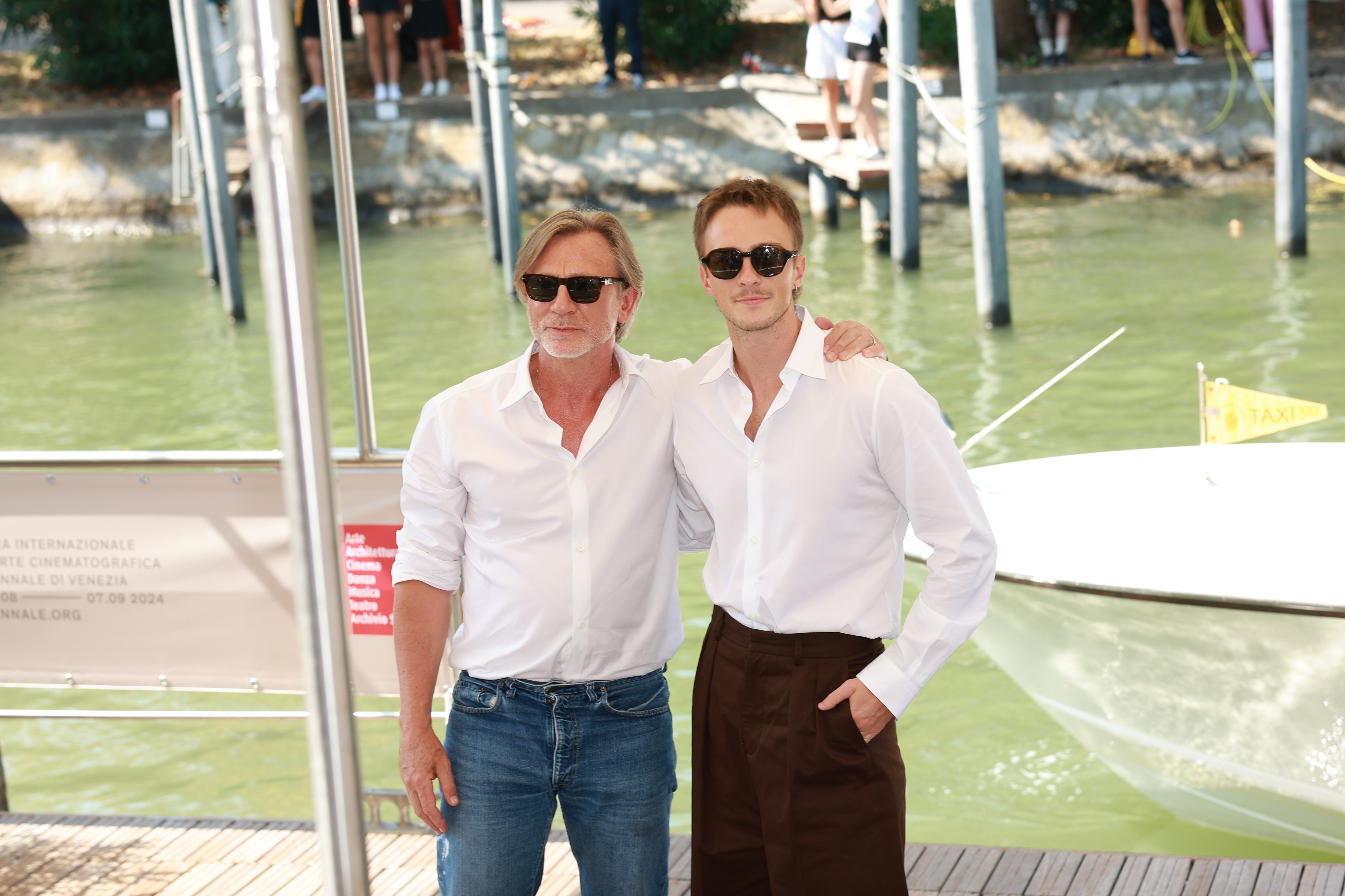 Daniel Craig and Drew Starkey on September 03, 2024, in Venice, Italy | Source: Getty Images