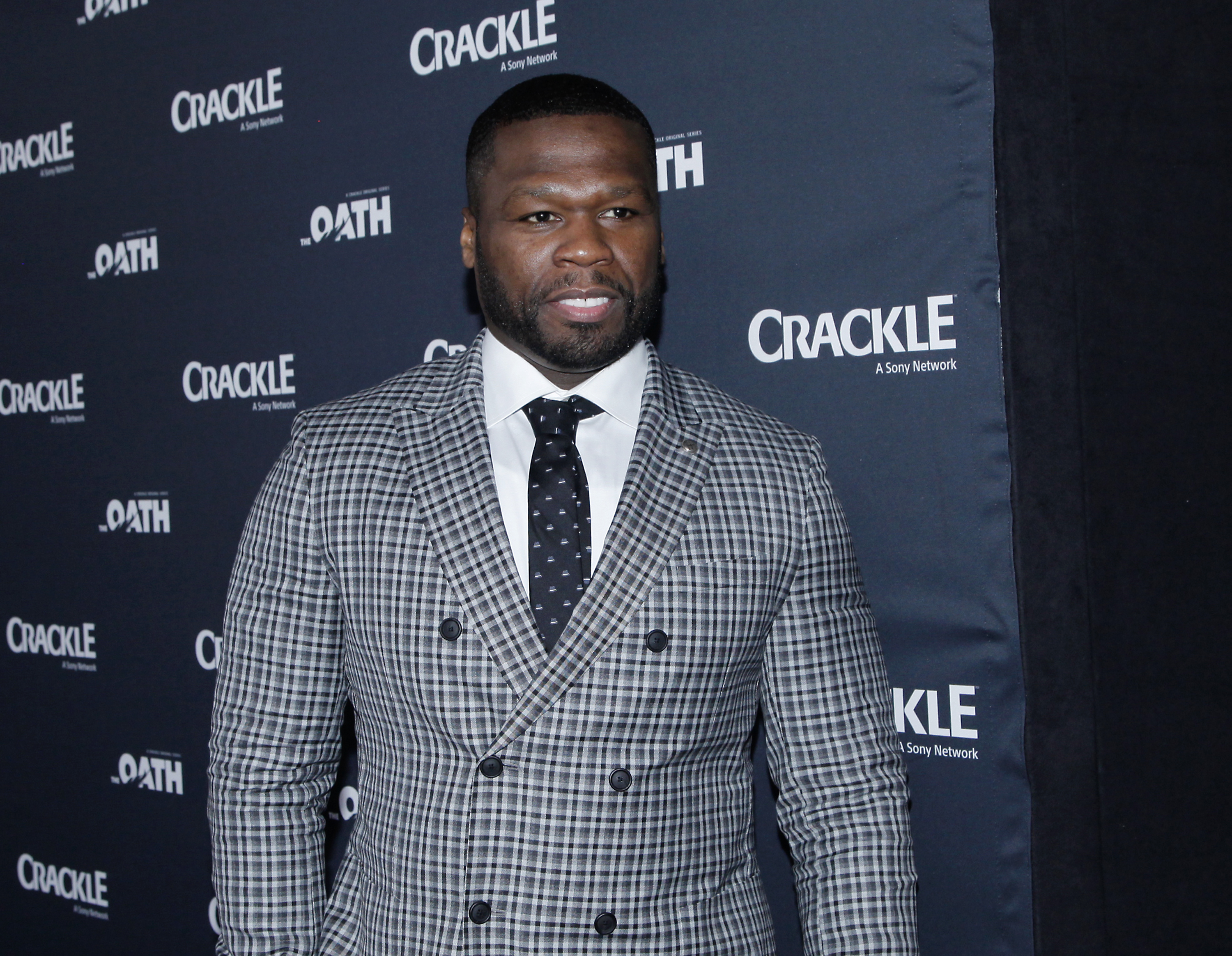 50 Cent at the premiere of Crackle's "The Oath" on March 7, 2018, in Culver City, California. | Source: Getty Images