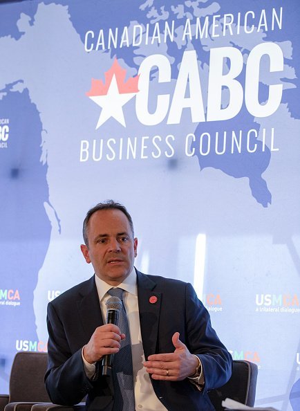 Governor Matt Bevin of Kentucky talks at the Prospects for USMCA Ratification Trilateral Dialogue on February 21, 2019 in Washington, DC. | Source: Getty Images.