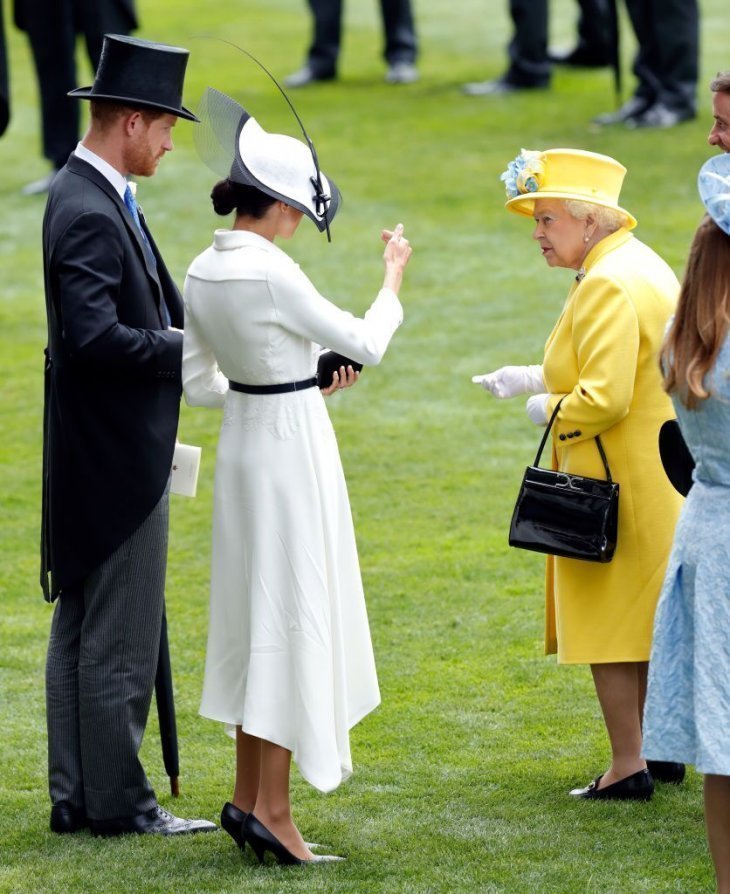 Meghan's oversized shoes while at the Derby in 2018. Source: Getty Images/ GlobalImagesUkraine