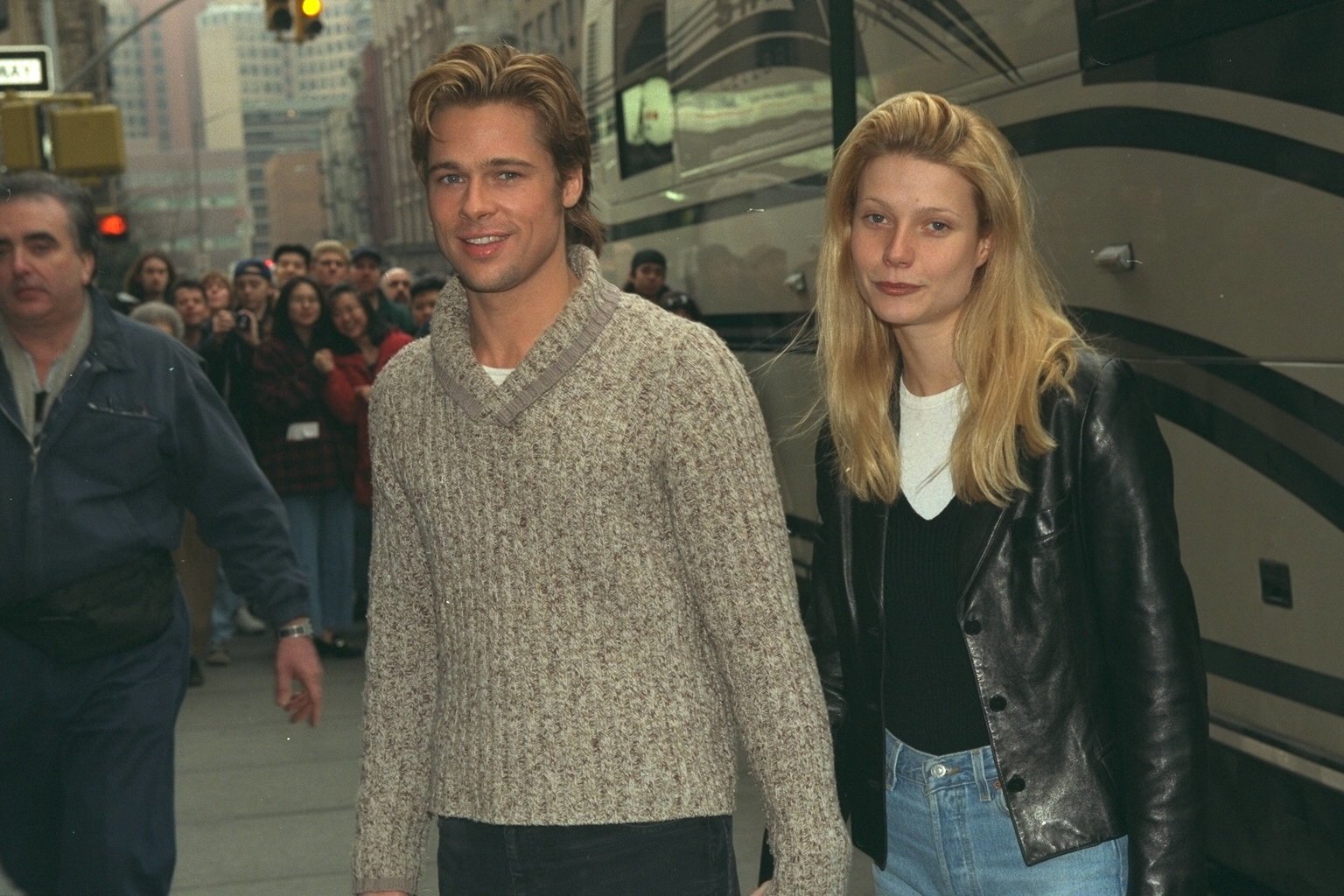 Photo of Brad Pitt and Gwyneth Paltrow in Paris on March 29, 1997 | Source: Getty Images