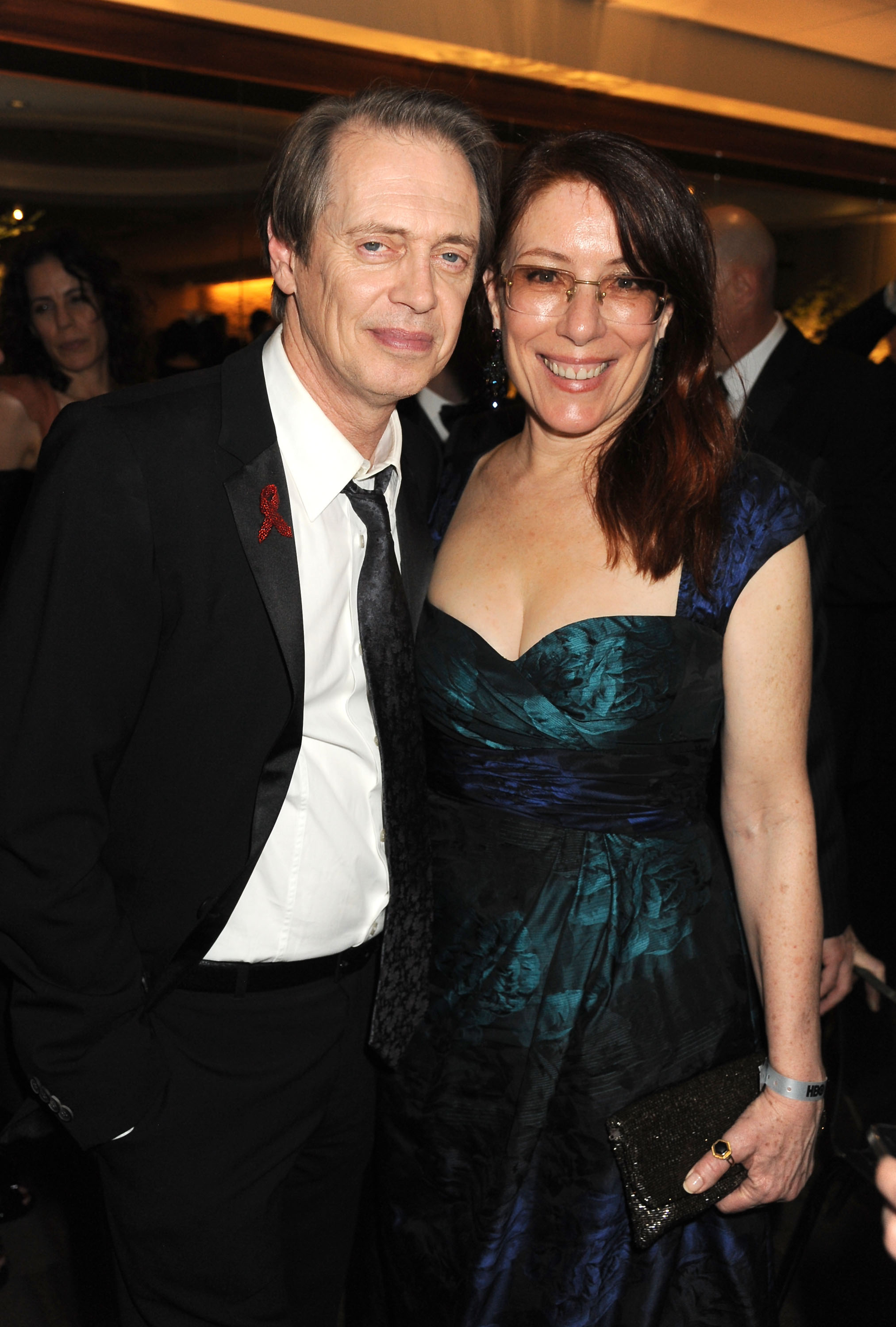 Steve Buscemi and Jo Andres attend the 69th Annual Golden Globe Awards after party in Beverly Hills, California on January 15, 2012 | Source: Getty Images