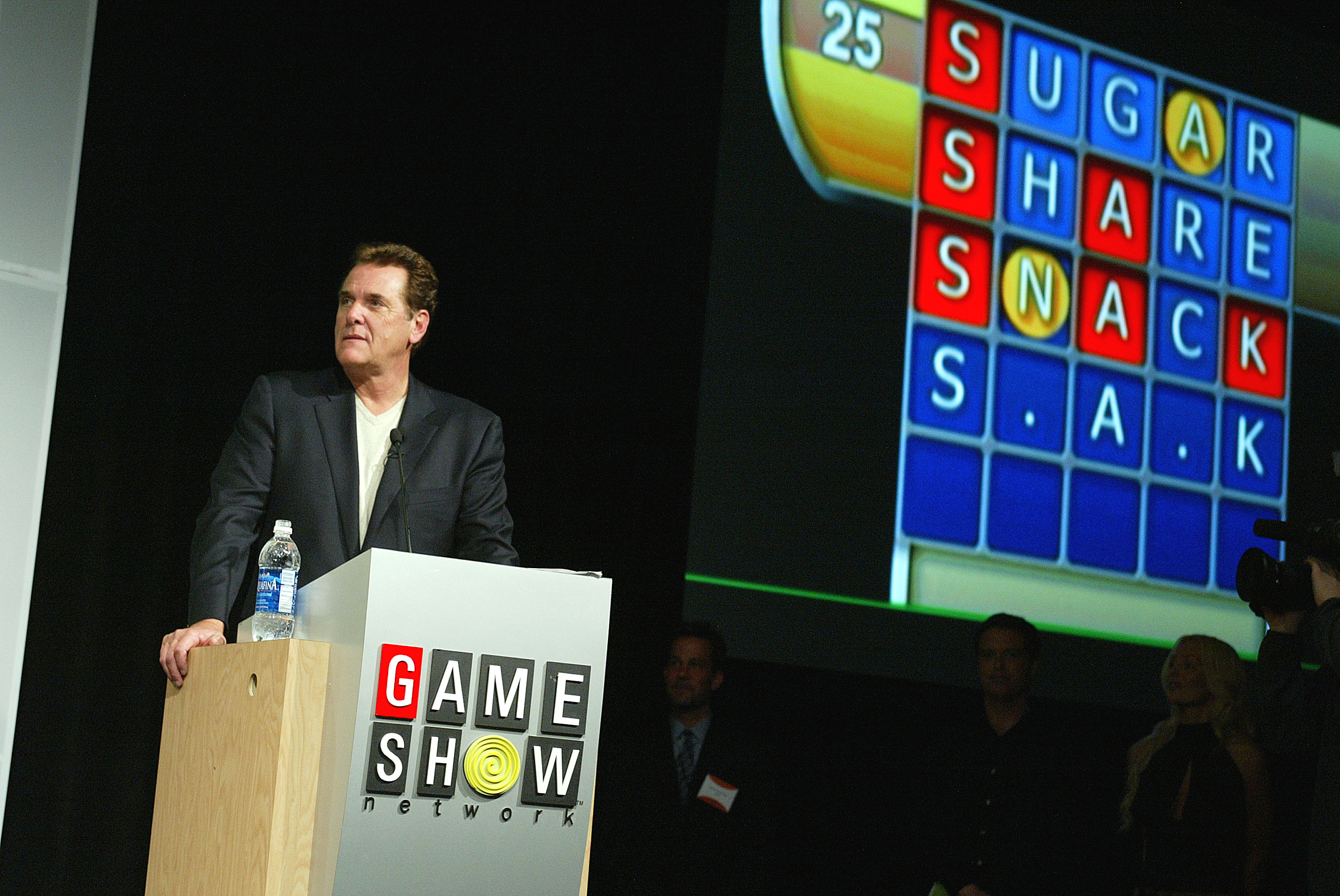 Chuck Woolery  at the "Game Show Networks 2003 Winter TCA Tour" in Los Angeles on Wednesday, January on 8, 2003. | Source: Getty Imagges