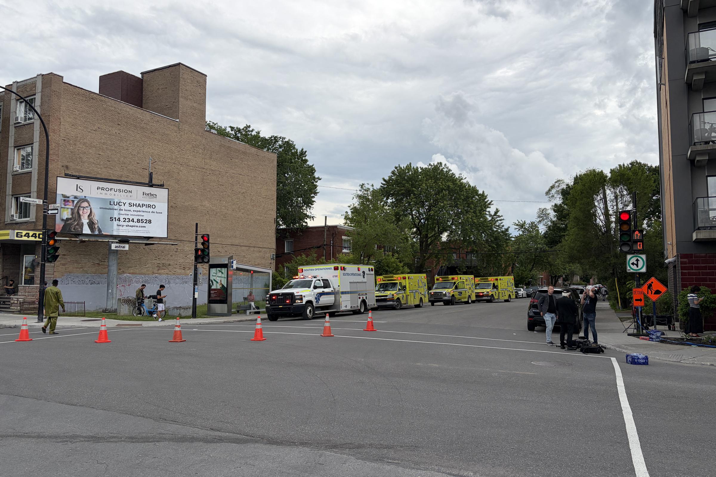 Emergency crews remained at the scene as investigators examined the circumstances surrounding the attack. Officials have said the case is being treated as a domestic incident and not as a terrorist attack. | Source: Getty Images