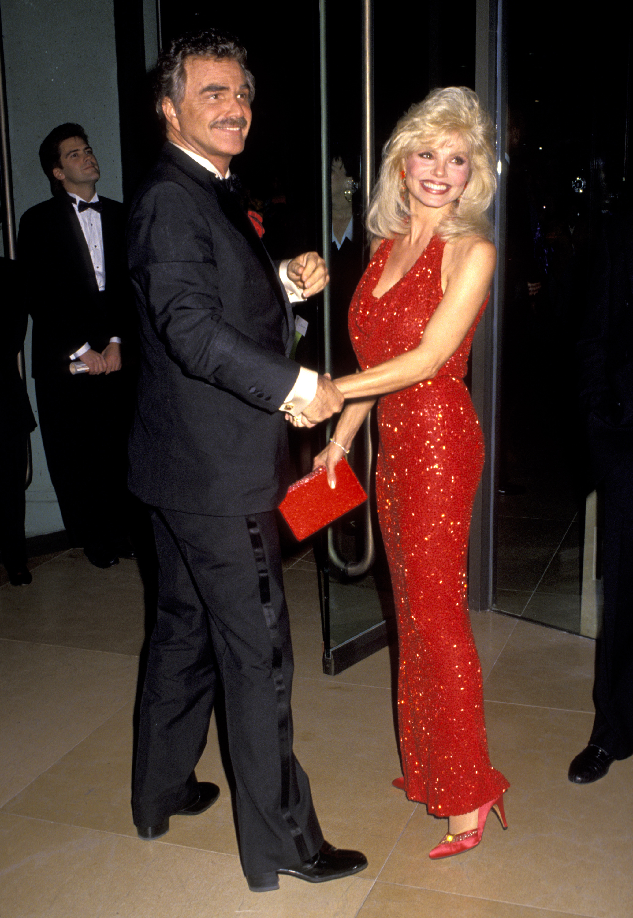 Burt Reynolds and Loni Anderson at the 48th Annual Golden Globe Awards on January 1, 1991, in Beverly Hills, California. | Source: Getty Images