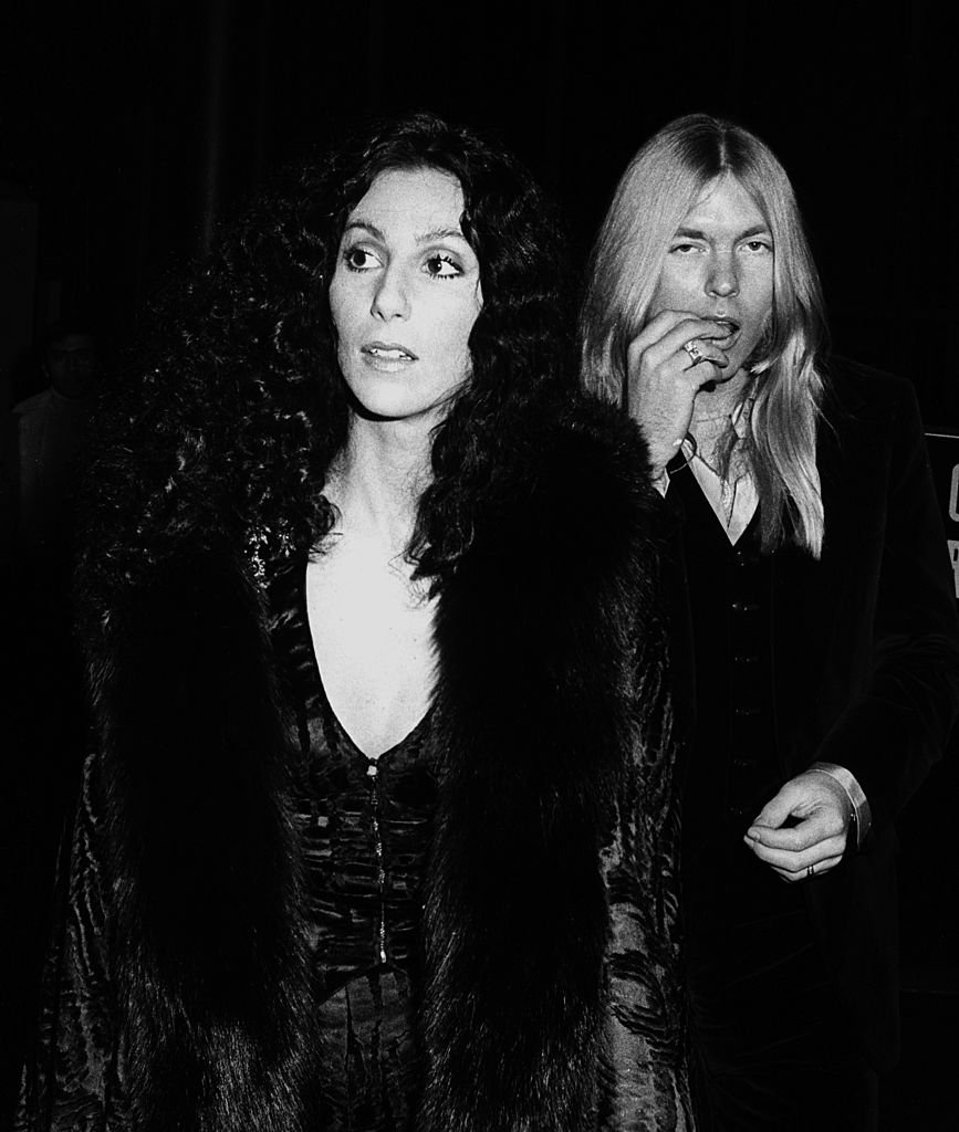 Cher and Gregg Allman at the Jimmy Carter and Walter Mondale Inaugural Party on January 20, 1977, in Washington | Photo: Getty Images