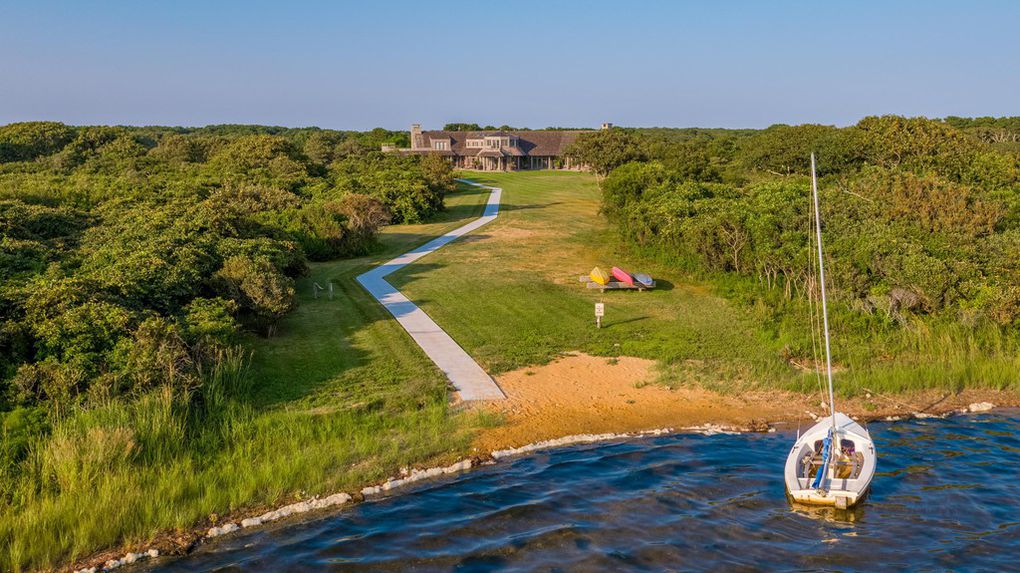 Wyc Grousbeck residence in Martha's Vineyard -view from the beach/ Source: realtor.com