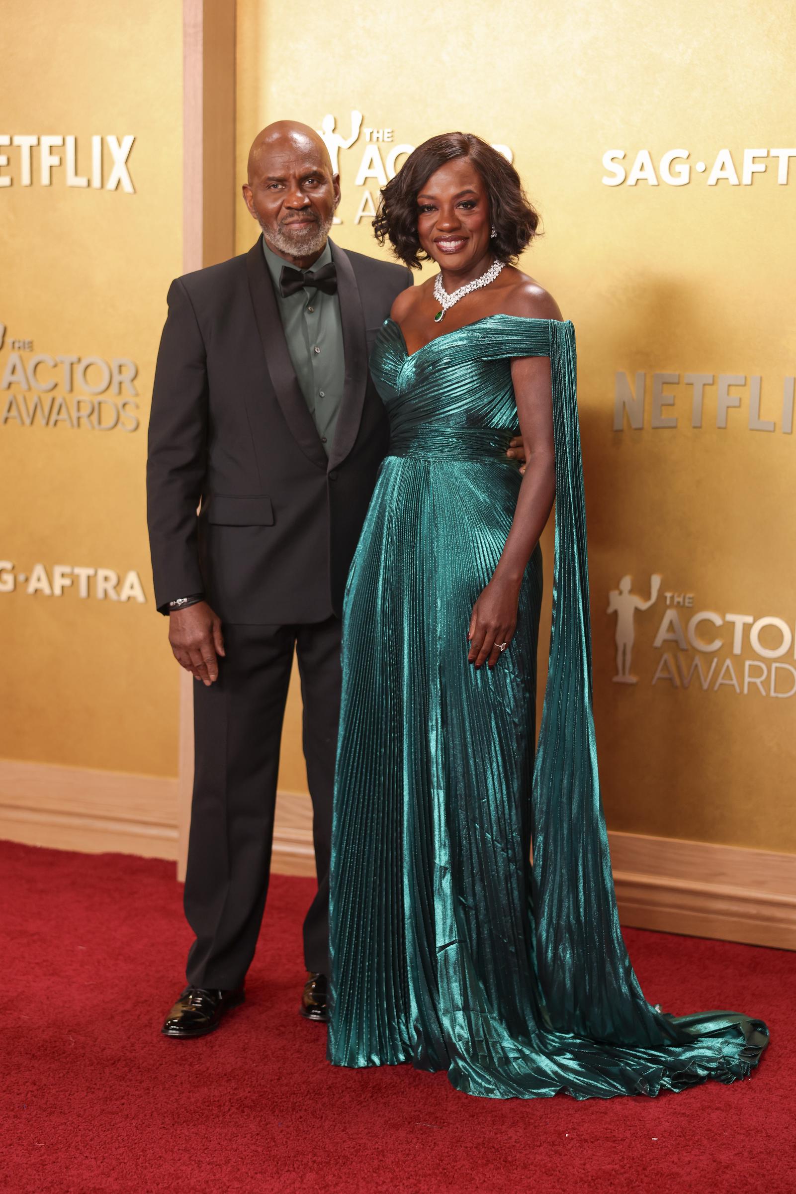 Viola Davis and Julius Tennon step out for the 32nd Annual Actor Awards at the Shrine Auditorium & Expo Hall in Los Angeles | Source: Getty Images
