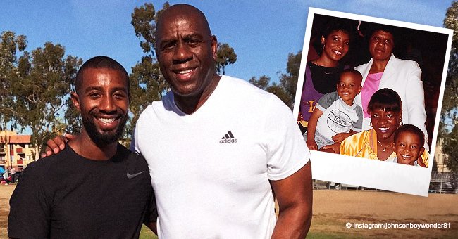 See How Magic Johnson's Eldest Son Andre Honored His Grandma Christine ...