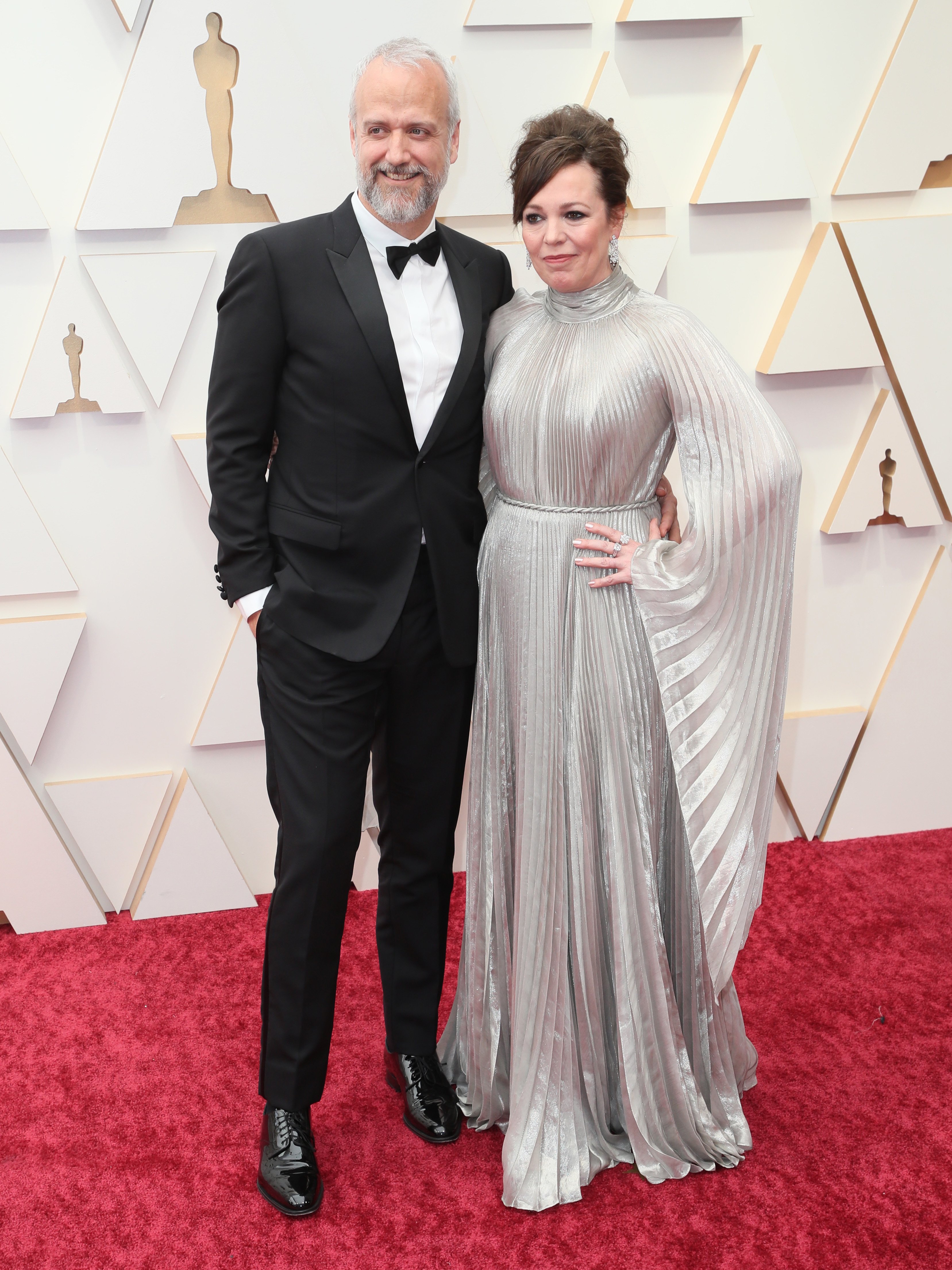 Ed Sinclair and his wife Olivia Colman at the 9th Annual Academy Awards in California on March 27, 2022 | Source: Getty Images 