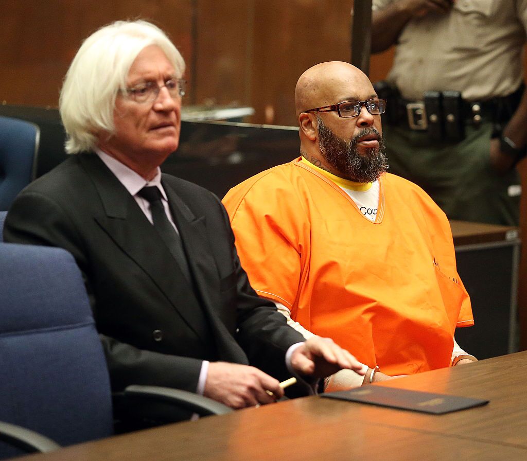 Suge Knight at his trial for the murder of Terry Carter/ Source: Getty Images