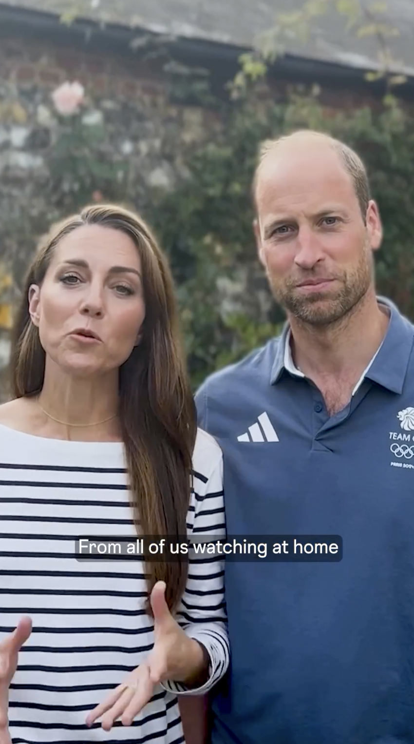 A screenshot of Prince William and Princess Catherine taken from a video shared on August 11, 2024 | Source: Instagram/princeandprincessofwales