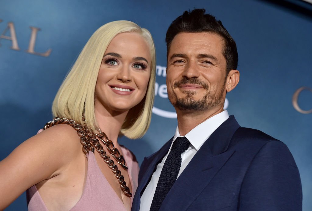 Katy Perry and Orlando Bloom arrive on the red carpet for the premiere of "Carnival Row" on August 21, 2019, in Hollywood, California | Source Getty Images (Photo by Axelle/Bauer-Griffin/FilmMagic)