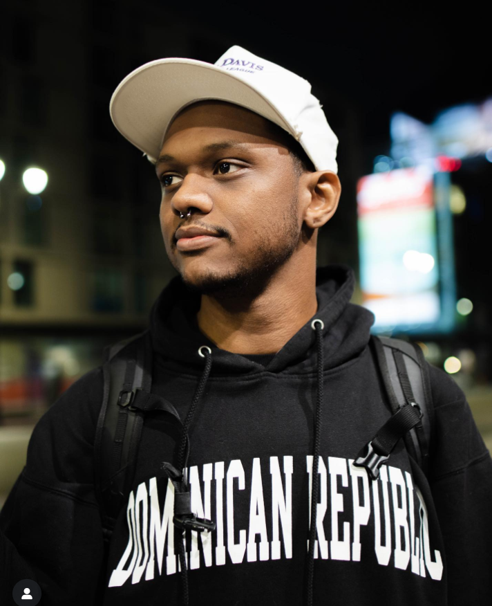 Niko McKnight in a black hoodie with writings across the chest, from a post dated May 17, 2021. | Source: Instagram/fiftyclicks