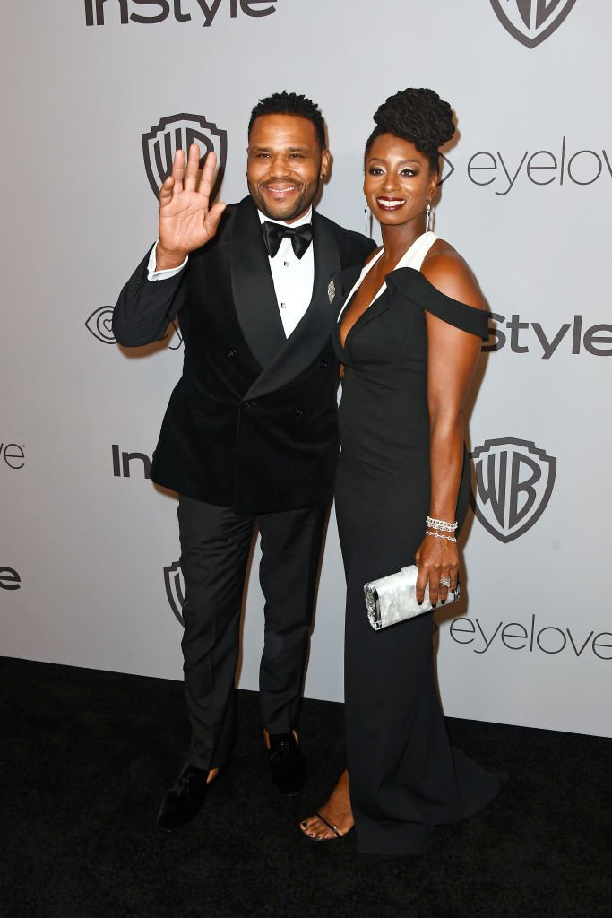 nthony Anderson (L) et Alvina Stewart assistent à la 19e fête annuelle des Golden Globes |  Getty Images
