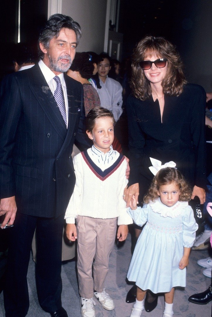 Actress Jaclyn Smith, husband Anthony Richmond and kids Spencer and Gaston at the Inner Circle for Los Angeles Childrens Museum's Sixth Annual Halloween Carnival and Fashion Show on October 15, 1989 at the Beverly Hilton Hotel in Beverly Hills, California. | Source: Getty Images