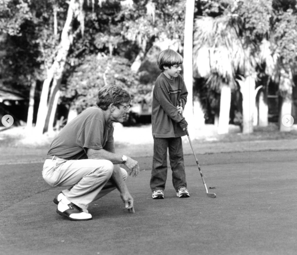 A nostalgic photo of Robert Redford playing golf with Conor Schlosser. | Source: Instagram/conorschlosser