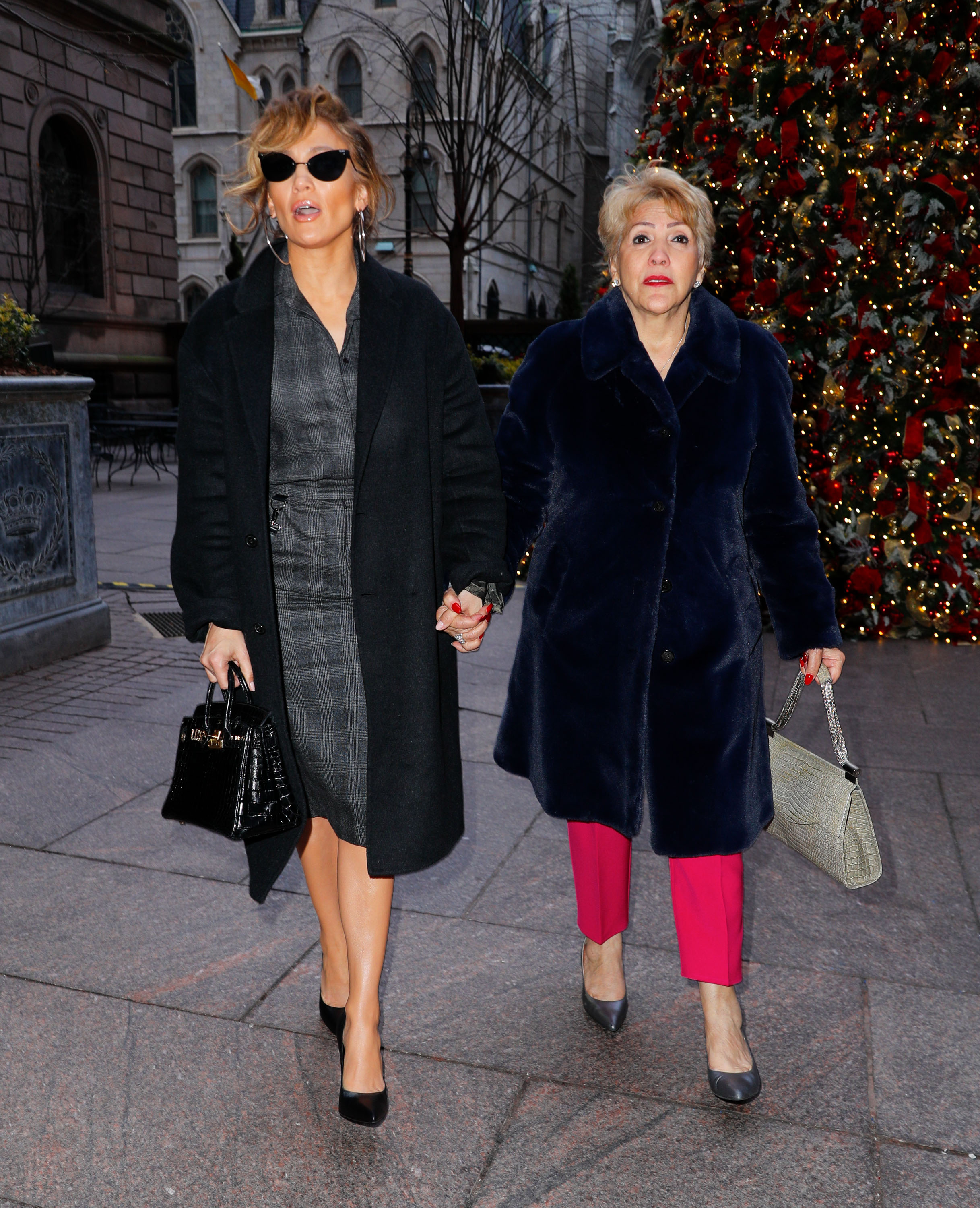 Jennifer Lopez and Guadalupe Rodriguez spotted in New York City on December 12, 2018 | Source: Getty Images