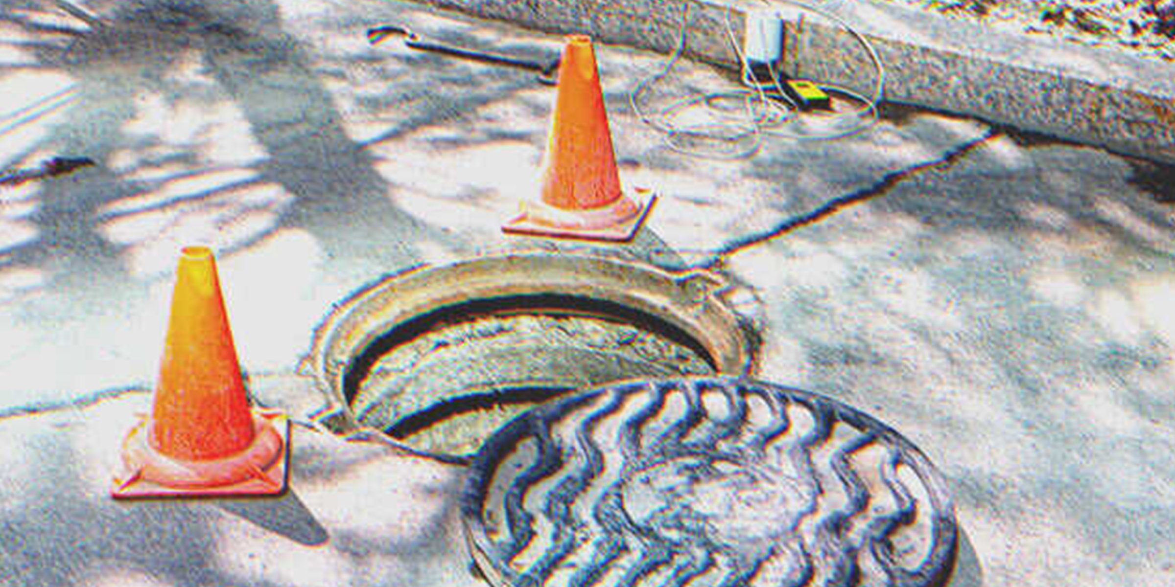 The noise was coming from a manhole. | Source: Shutterstock