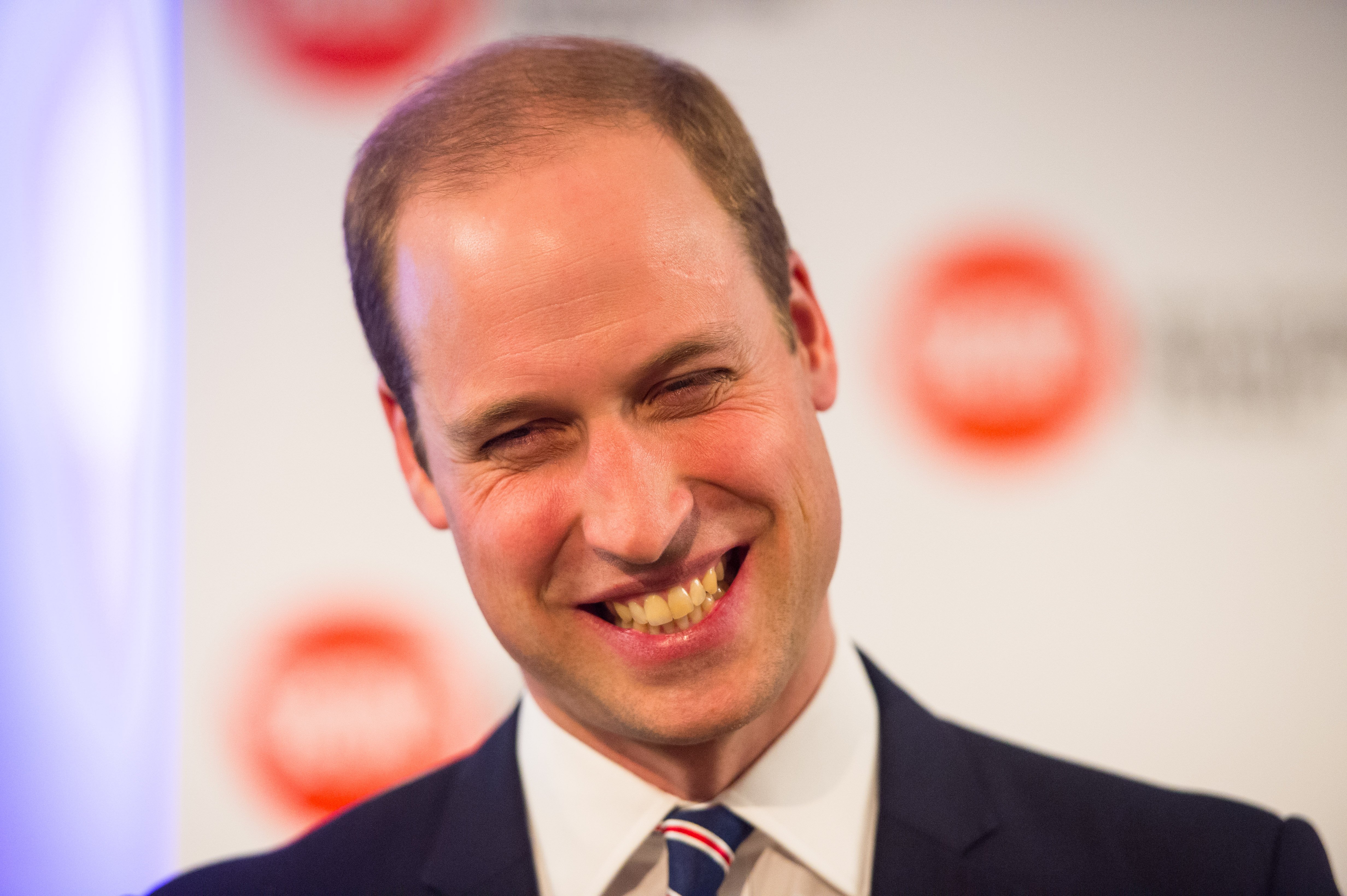 Prince William, Duke of Cambridge laughs as he attends the launch of the Centrepoint Awards at the HSBC private bank on November 19, 2015 in London, | Photo: GettyImages