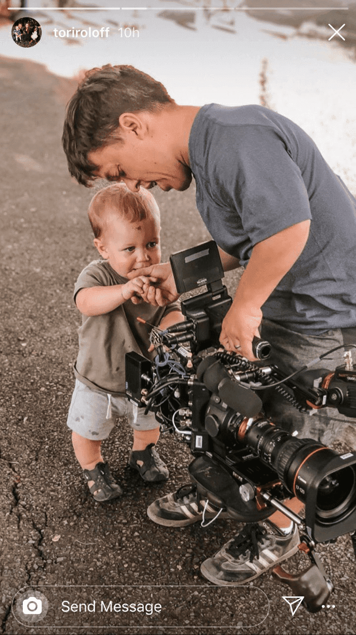 Tori Roloff shares behind the scenes images of Zach and Jackson | Instagram